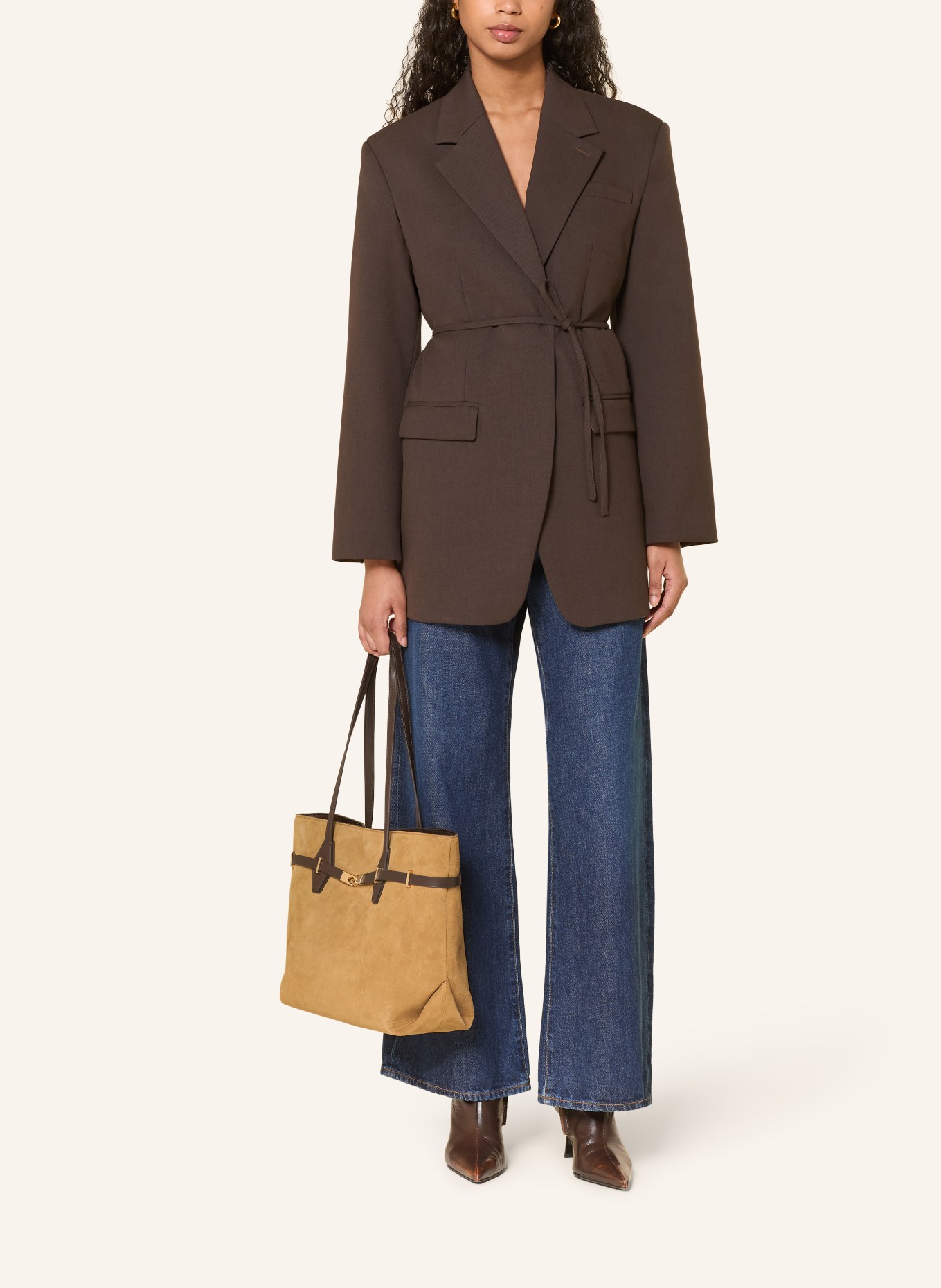 CHARLES & KEITH  ARLET TOTE Shopper: CAMEL / GOLD / DARK BROWN