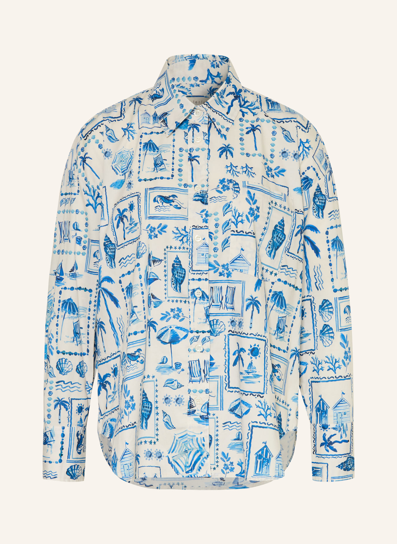 lilienfels košile: BÍLÁ / TMAVĚ MODRÁ / MODRÁ