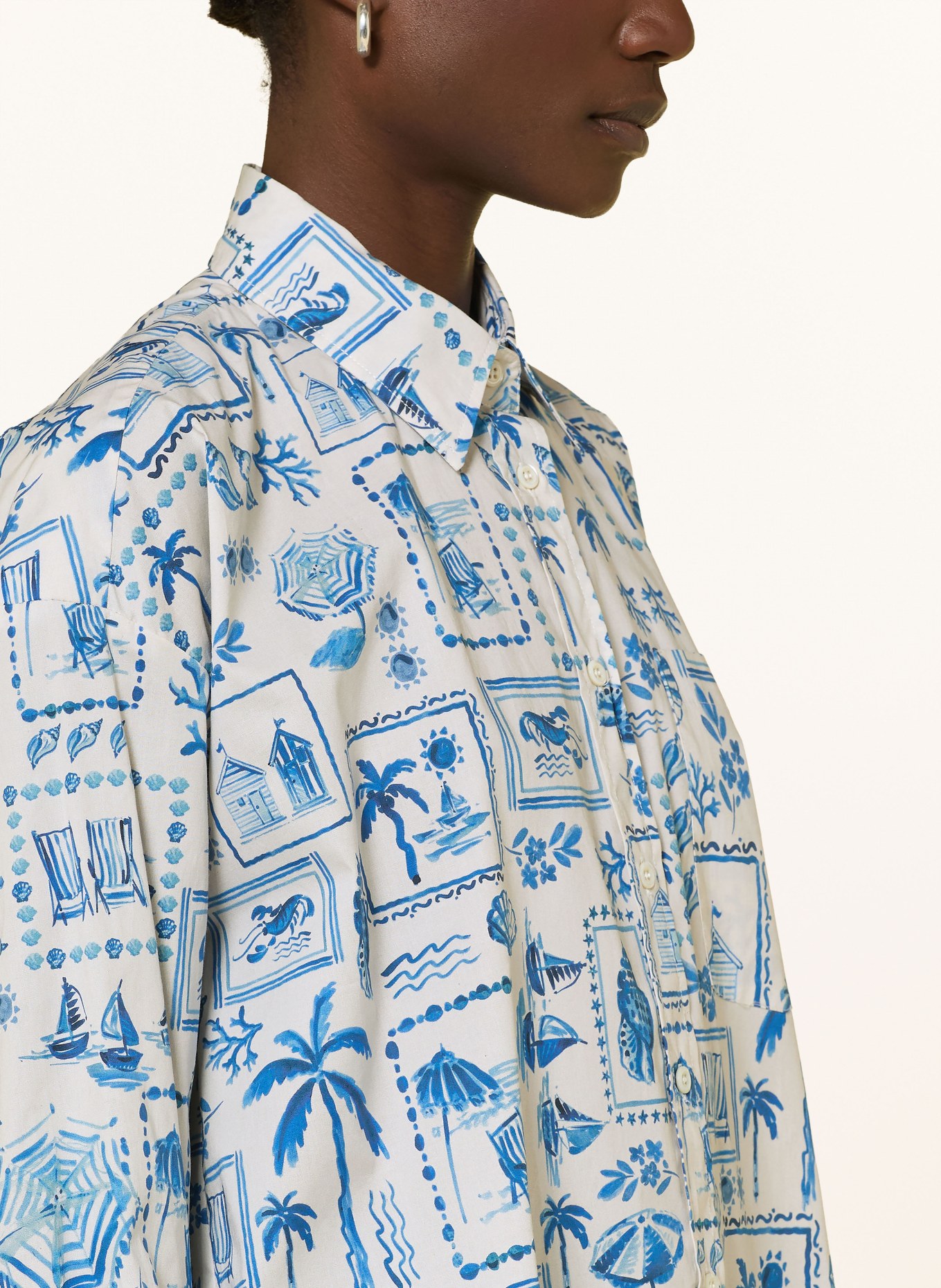 lilienfels košile: BÍLÁ / TMAVĚ MODRÁ / MODRÁ