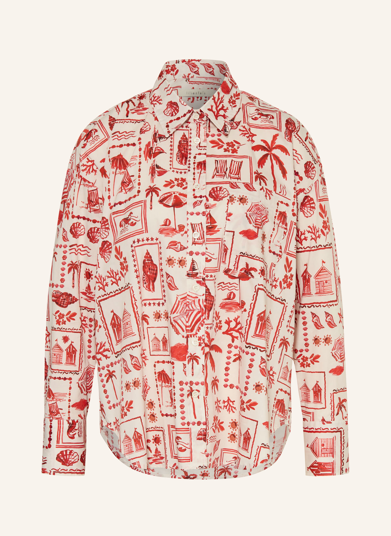 lilienfels košile: BÍLÁ / ČERVENÁ