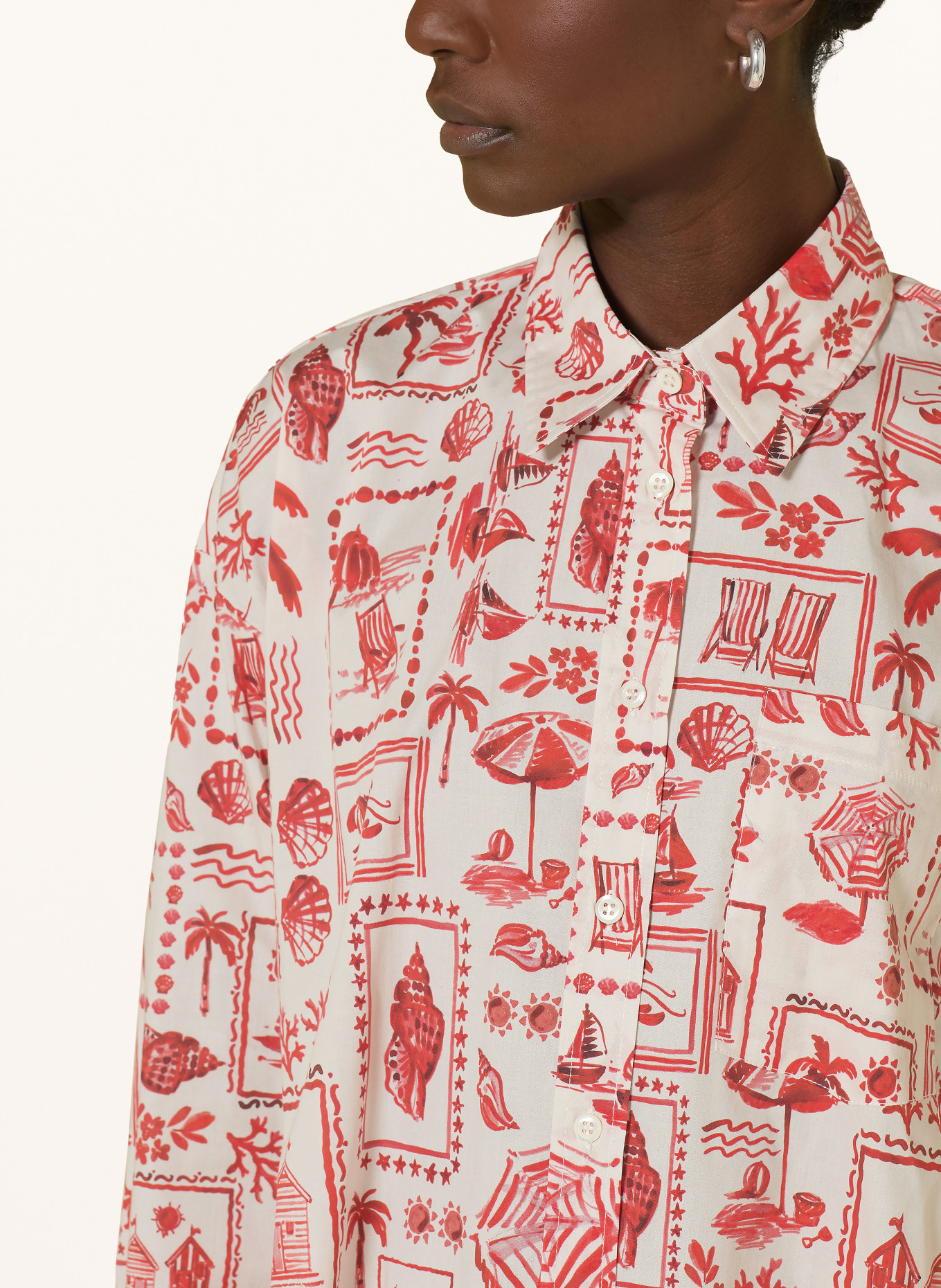 lilienfels košile: BÍLÁ / ČERVENÁ