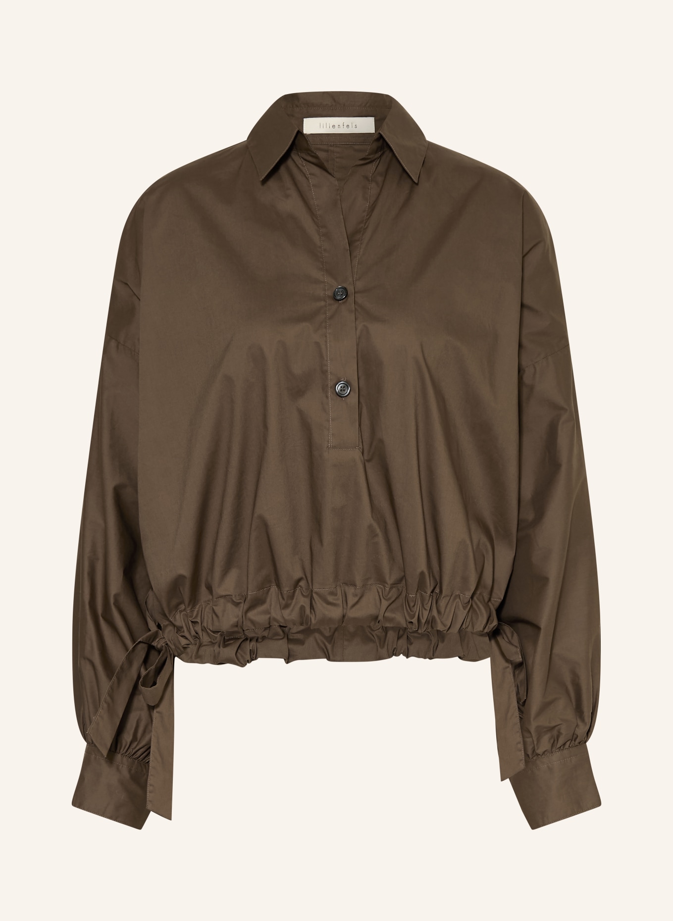 lilienfels košile: TMAVĚ HNĚDÁ