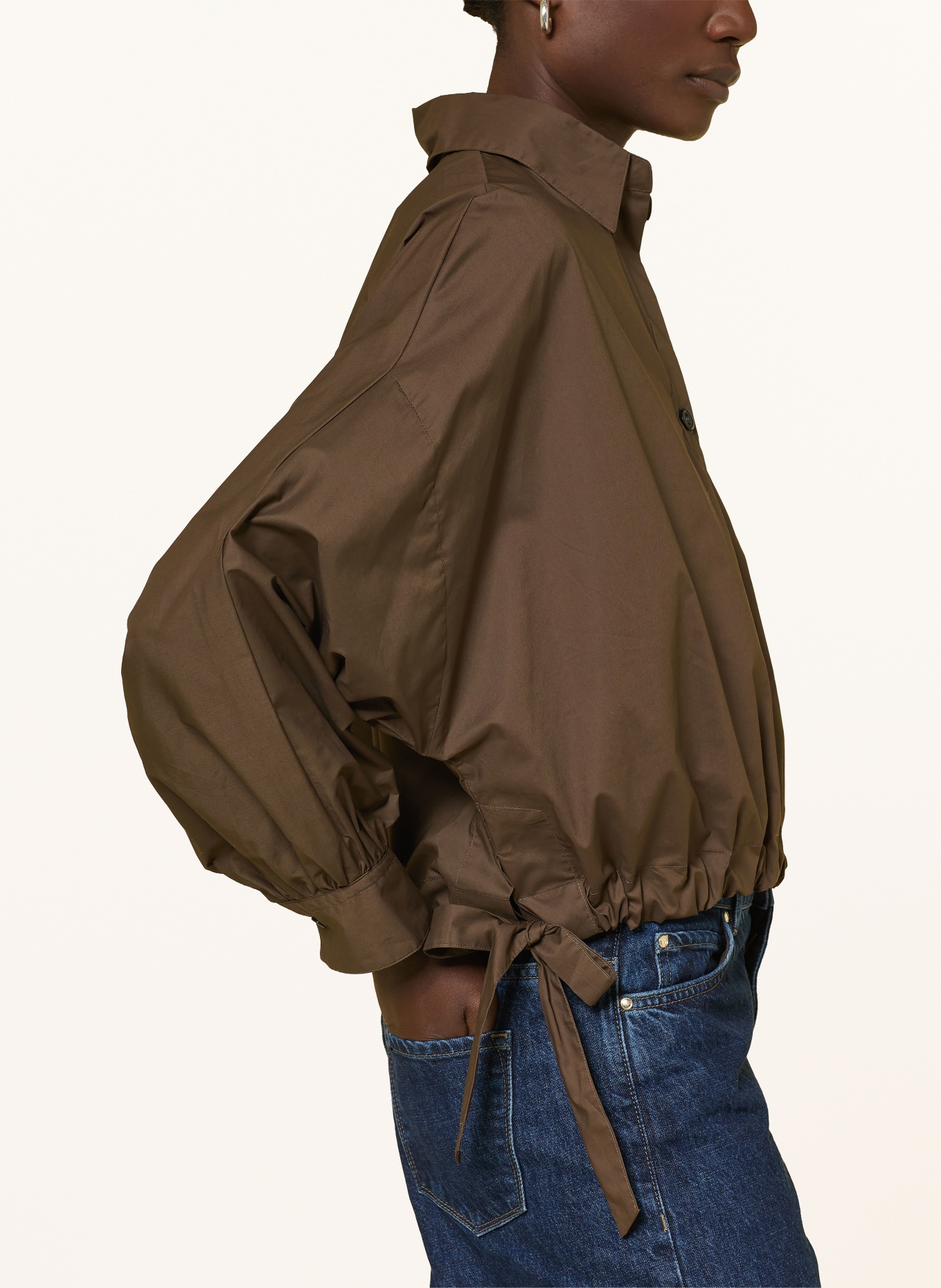 lilienfels košile: TMAVĚ HNĚDÁ