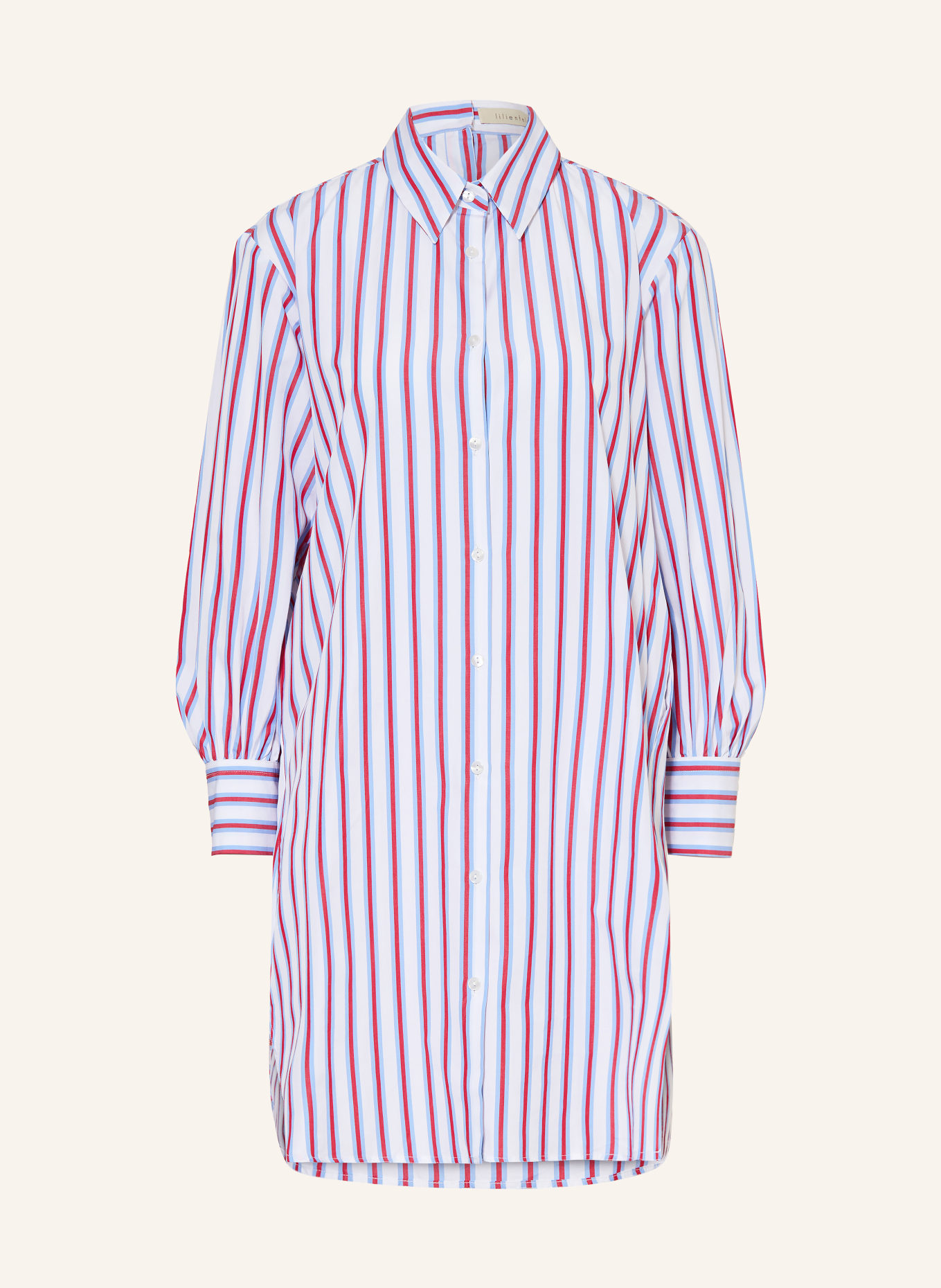 lilienfels Sukienka koszulowa: JASNONIEBIESKI / CIEMNOCZERWONY / BIAŁY