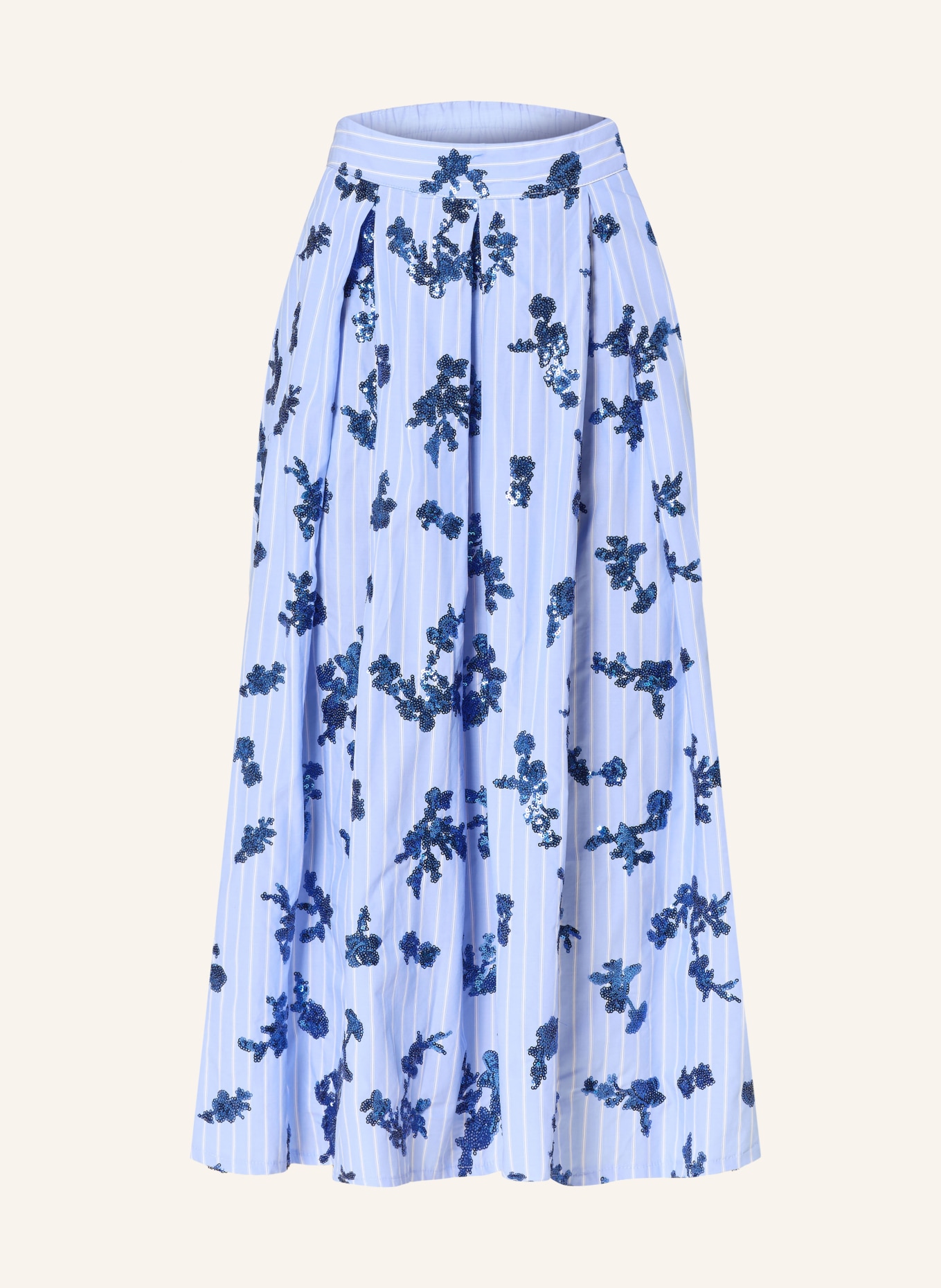 lilienfels Rock mit Pailletten: HELLBLAU / DUNKELBLAU