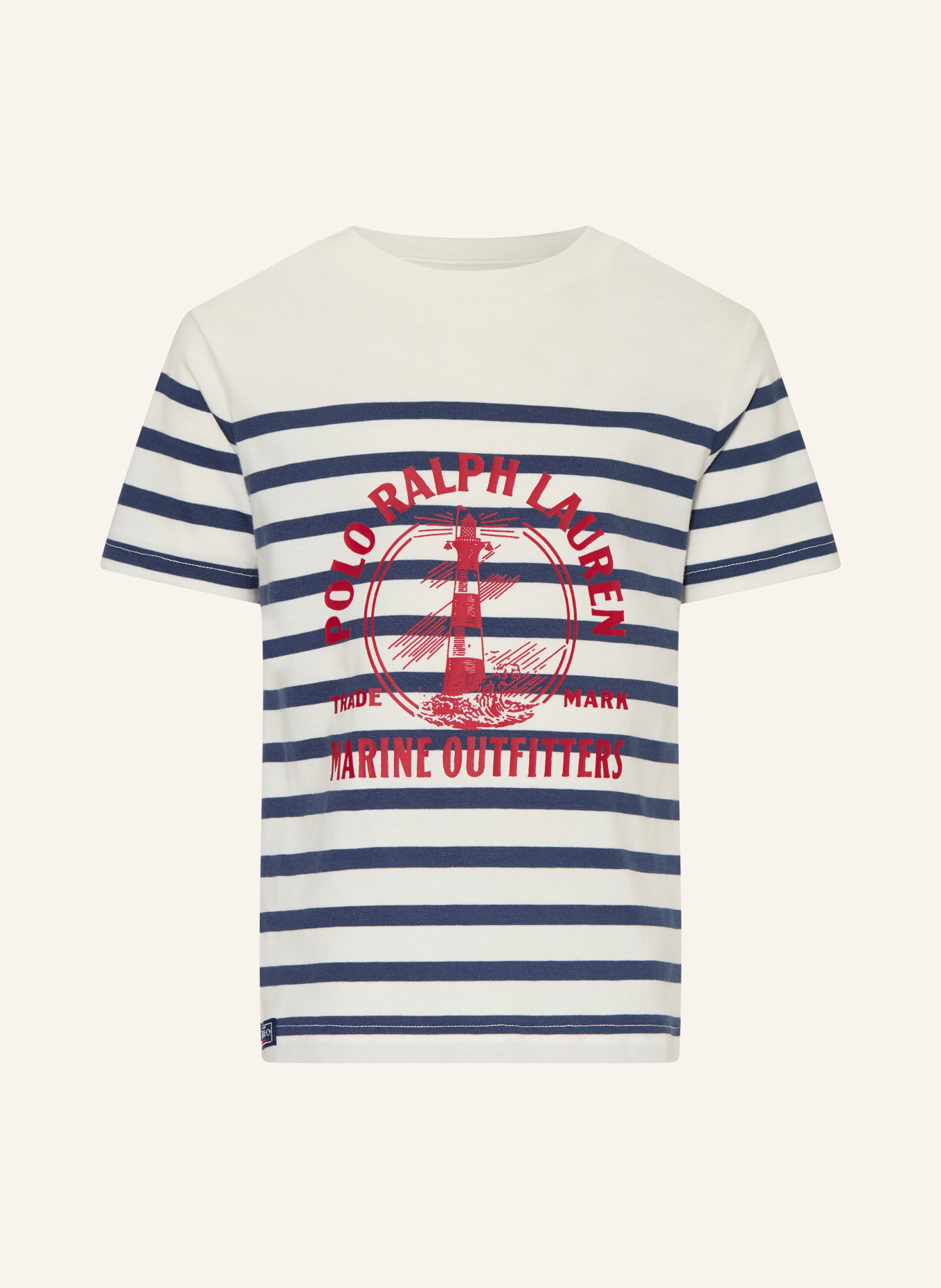 POLO RALPH LAUREN T-Shirt: WEISS / ROT / BLAU