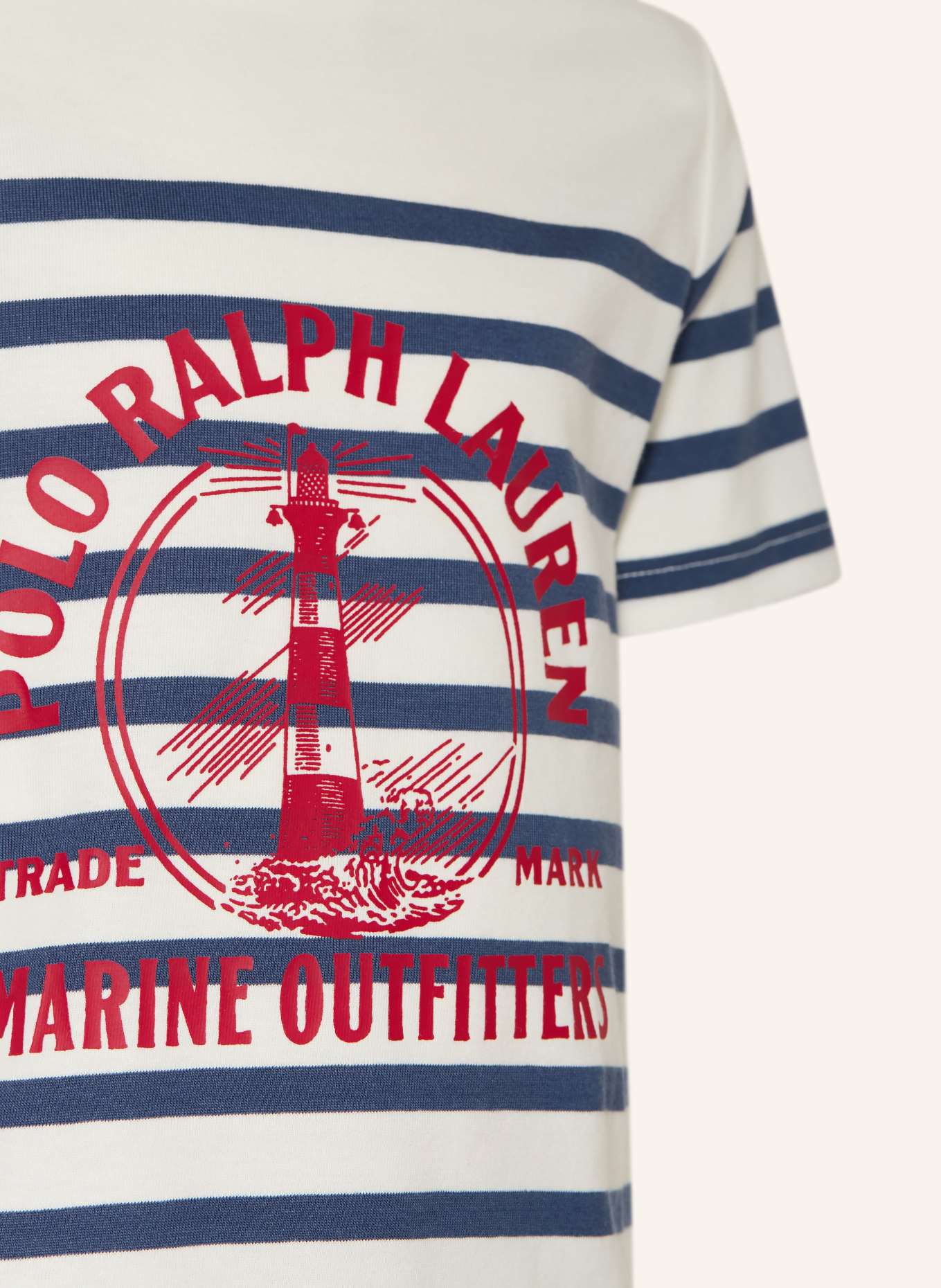 POLO RALPH LAUREN T-Shirt: WEISS / ROT / BLAU