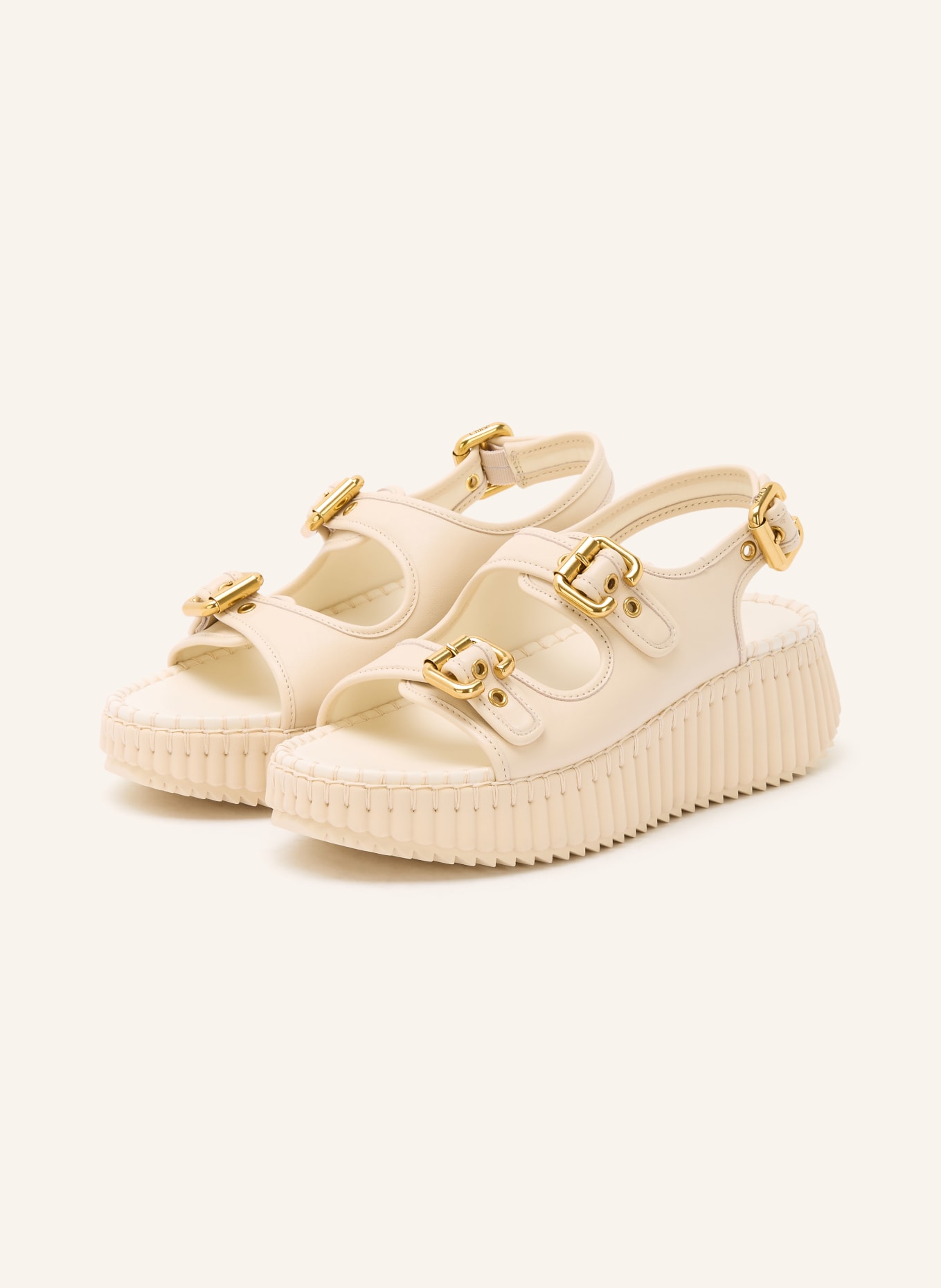 Chloé Wedges NAMA: 122 EGGSHELL