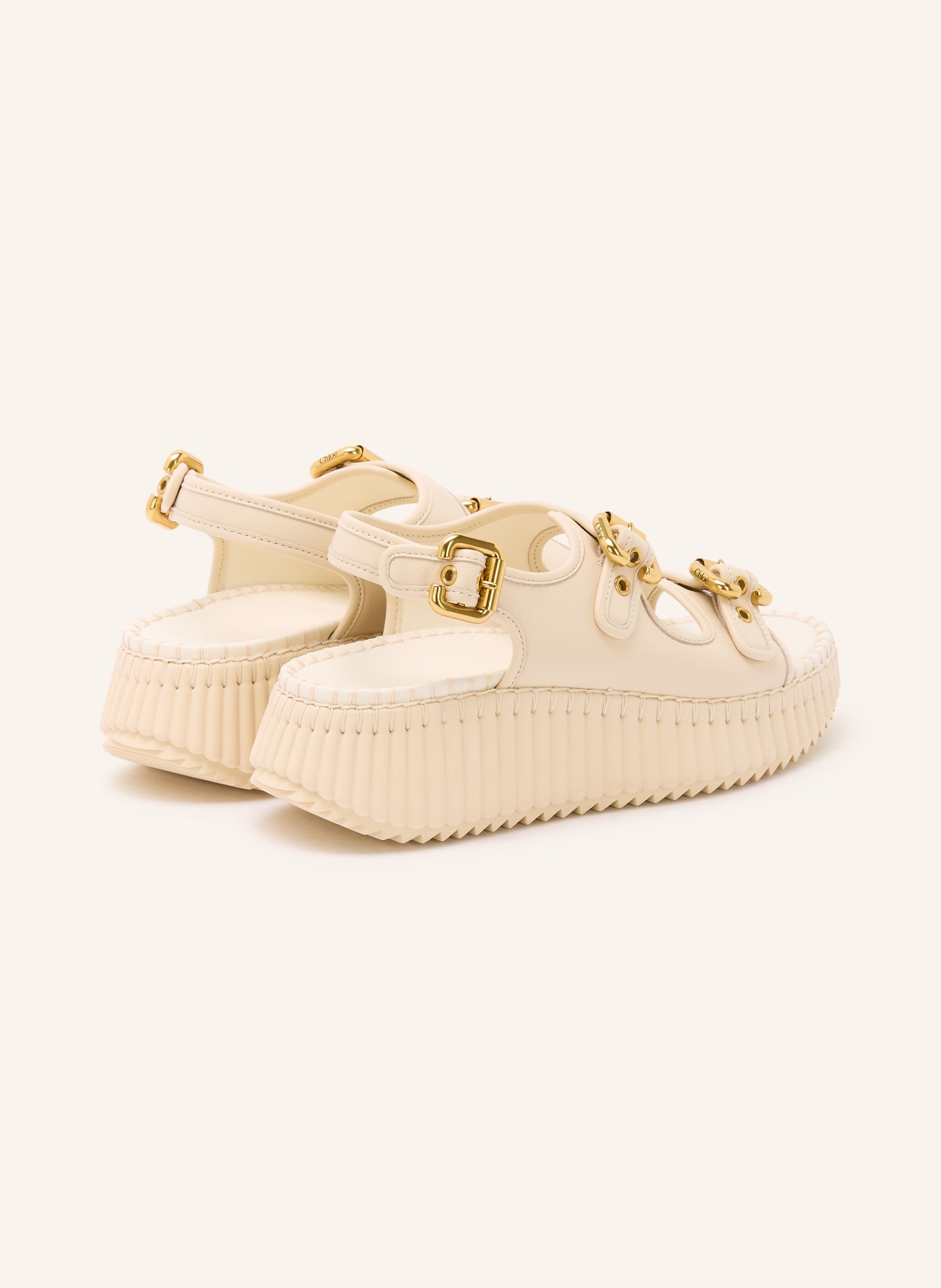 Chloé Wedges NAMA: 122 EGGSHELL