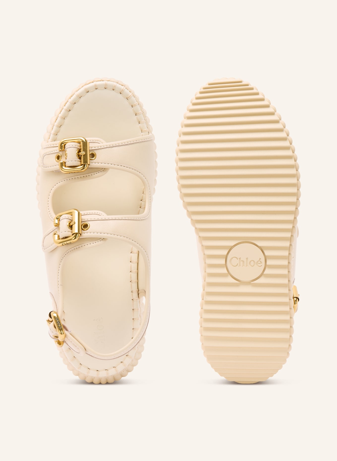 Chloé Wedges NAMA: 122 EGGSHELL