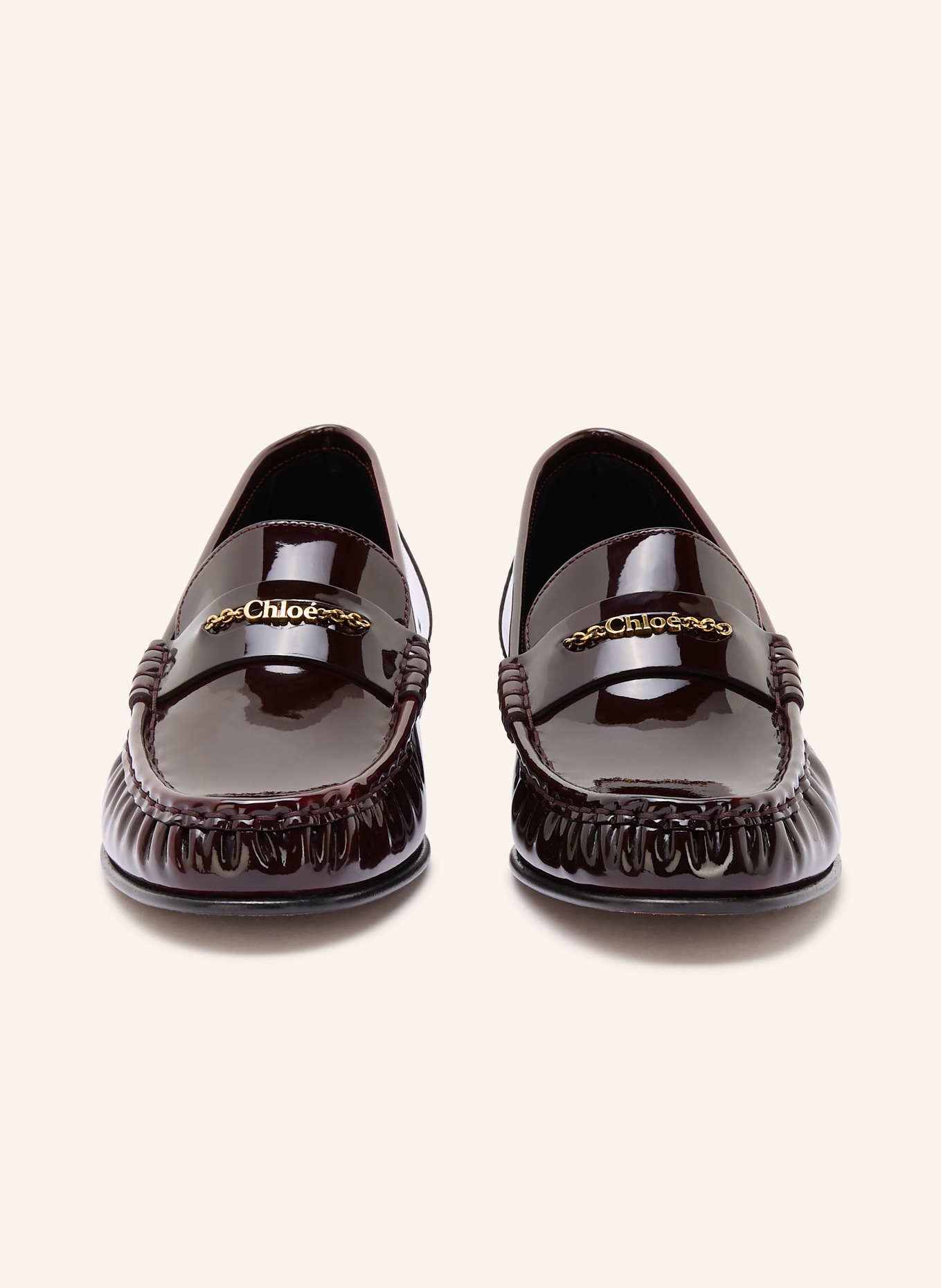 Chloé penny loafer: 56D BURNT PURPLE