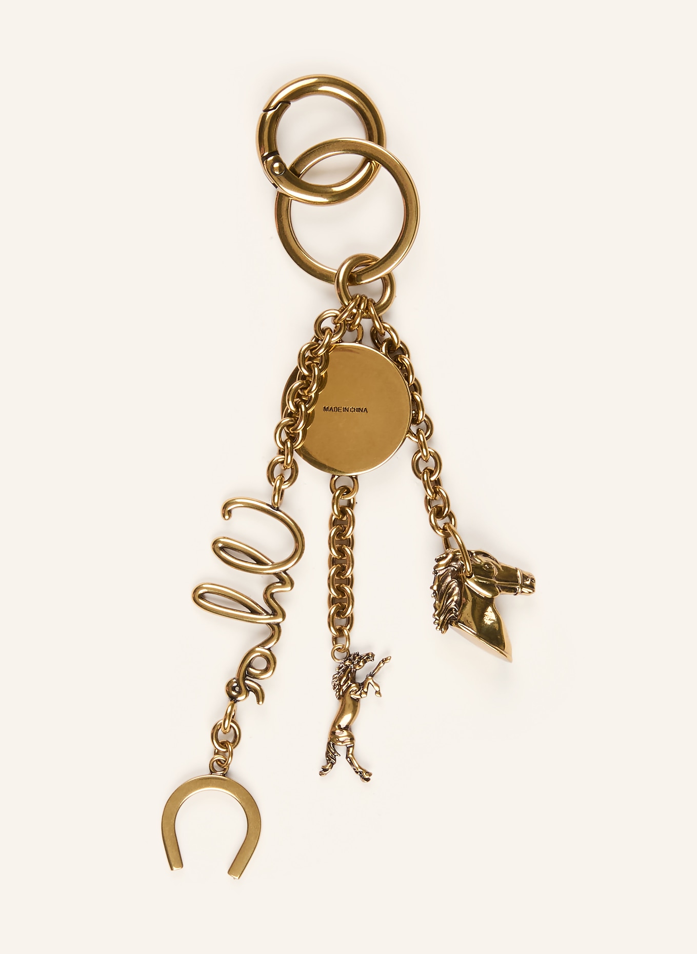 Chloé Taschenanhänger CHLOÉ SYMBOLS COIN HORSE: CEMENT PINK