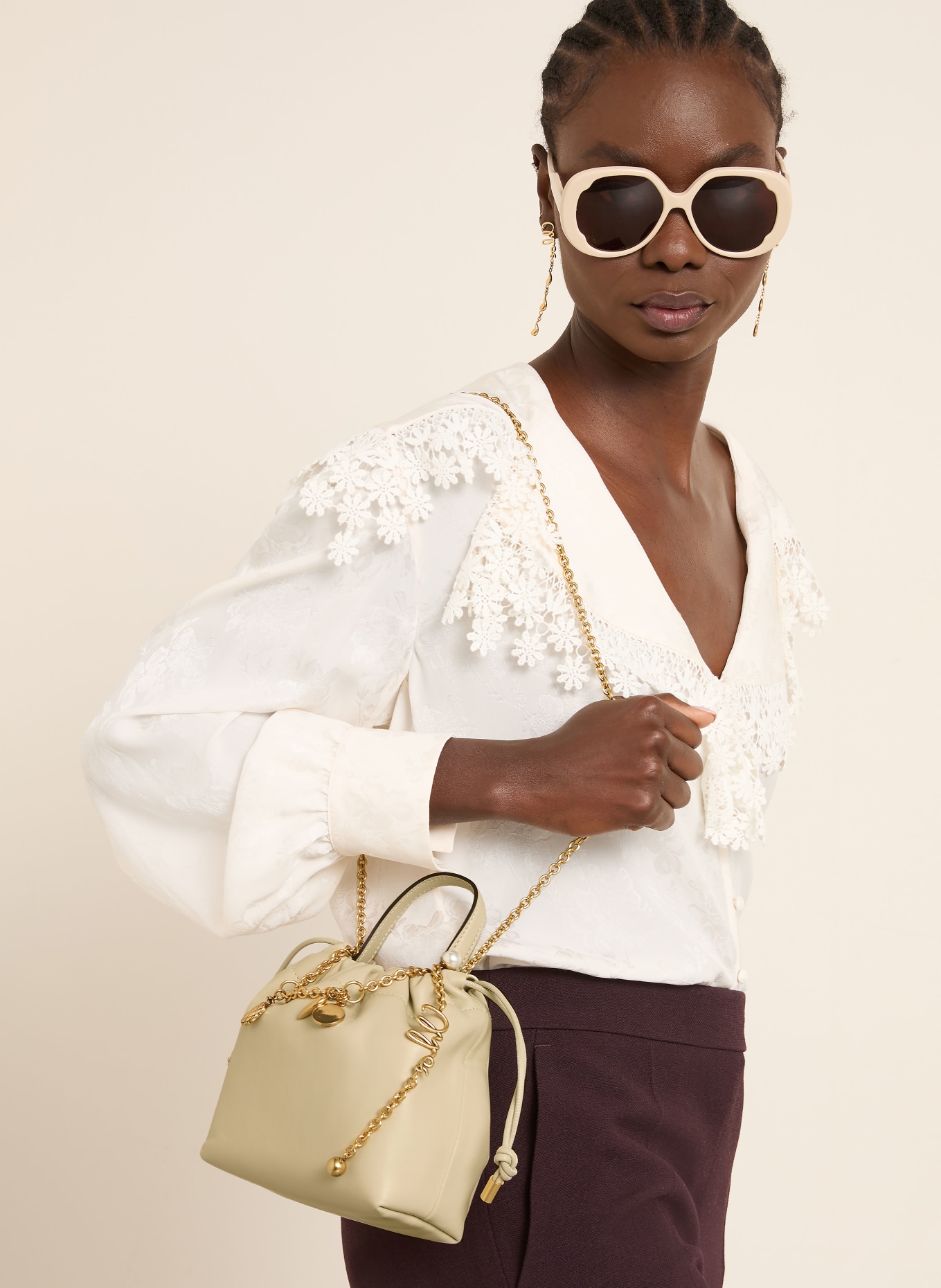 Chloé Beuteltasche CHLOÉ ICONS MINI: Cloudy Cream