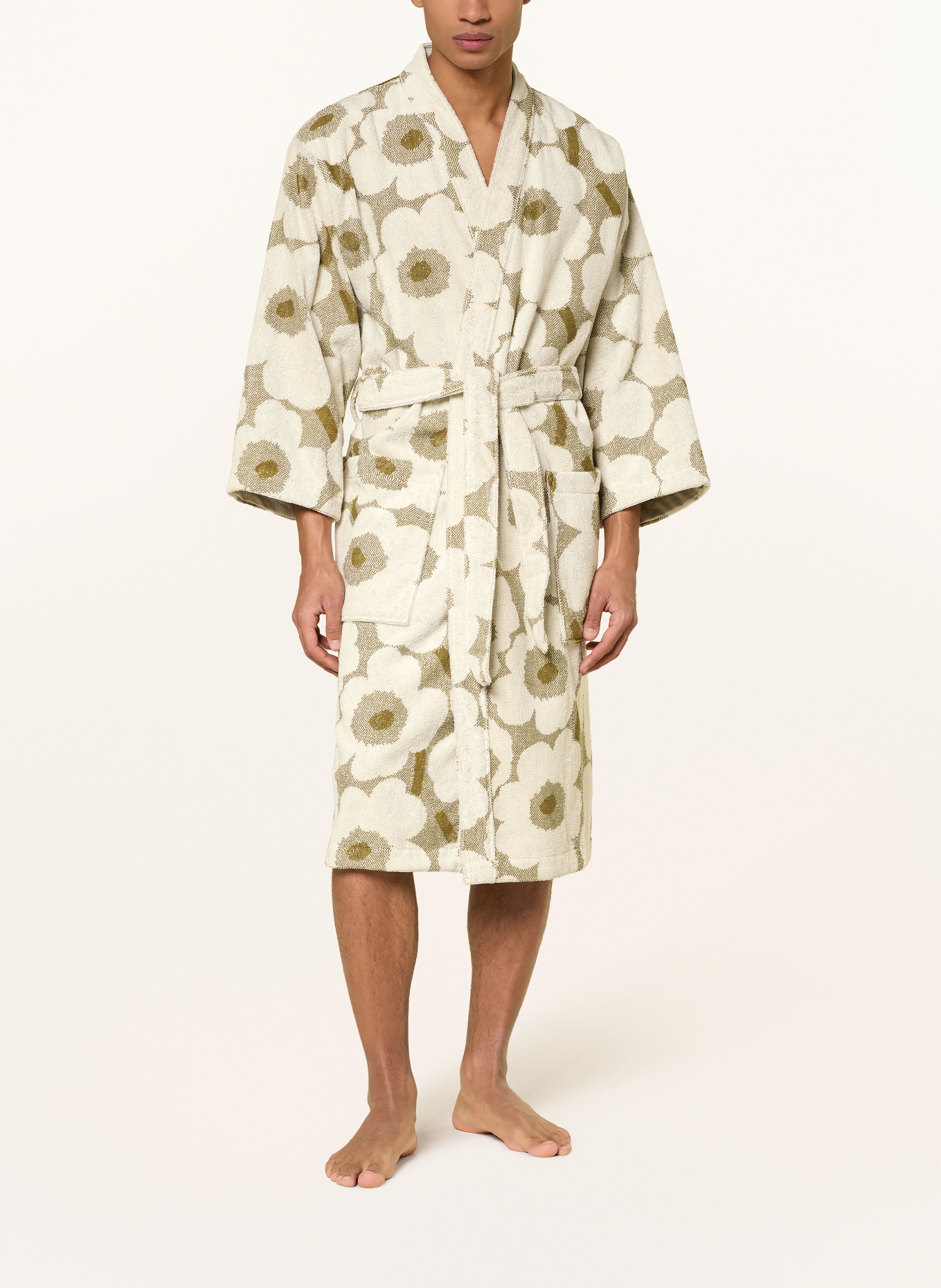 marimekko Unisex-Kimono: CREME / KHAKI