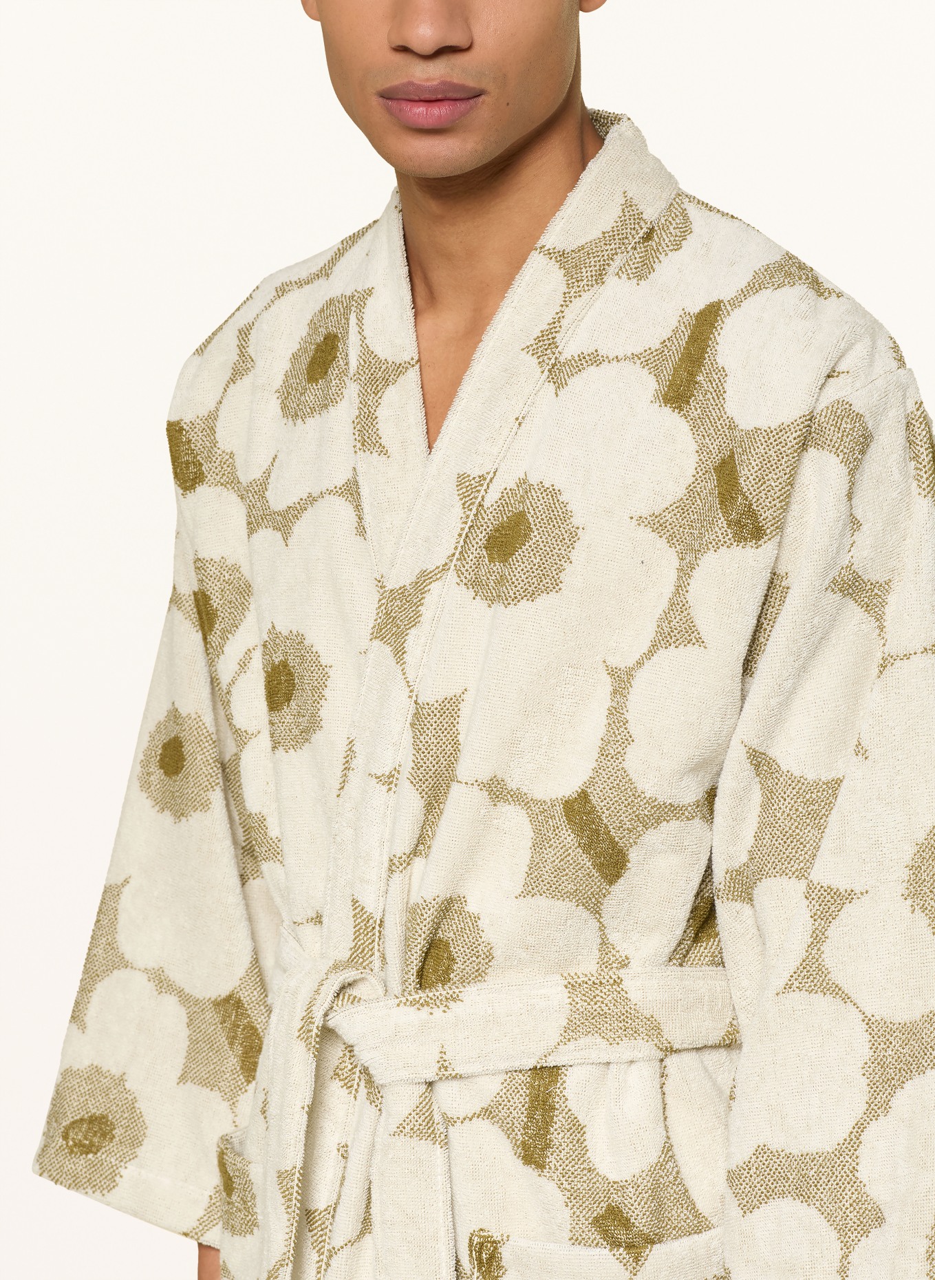 marimekko Unisex-Kimono: CREME / KHAKI