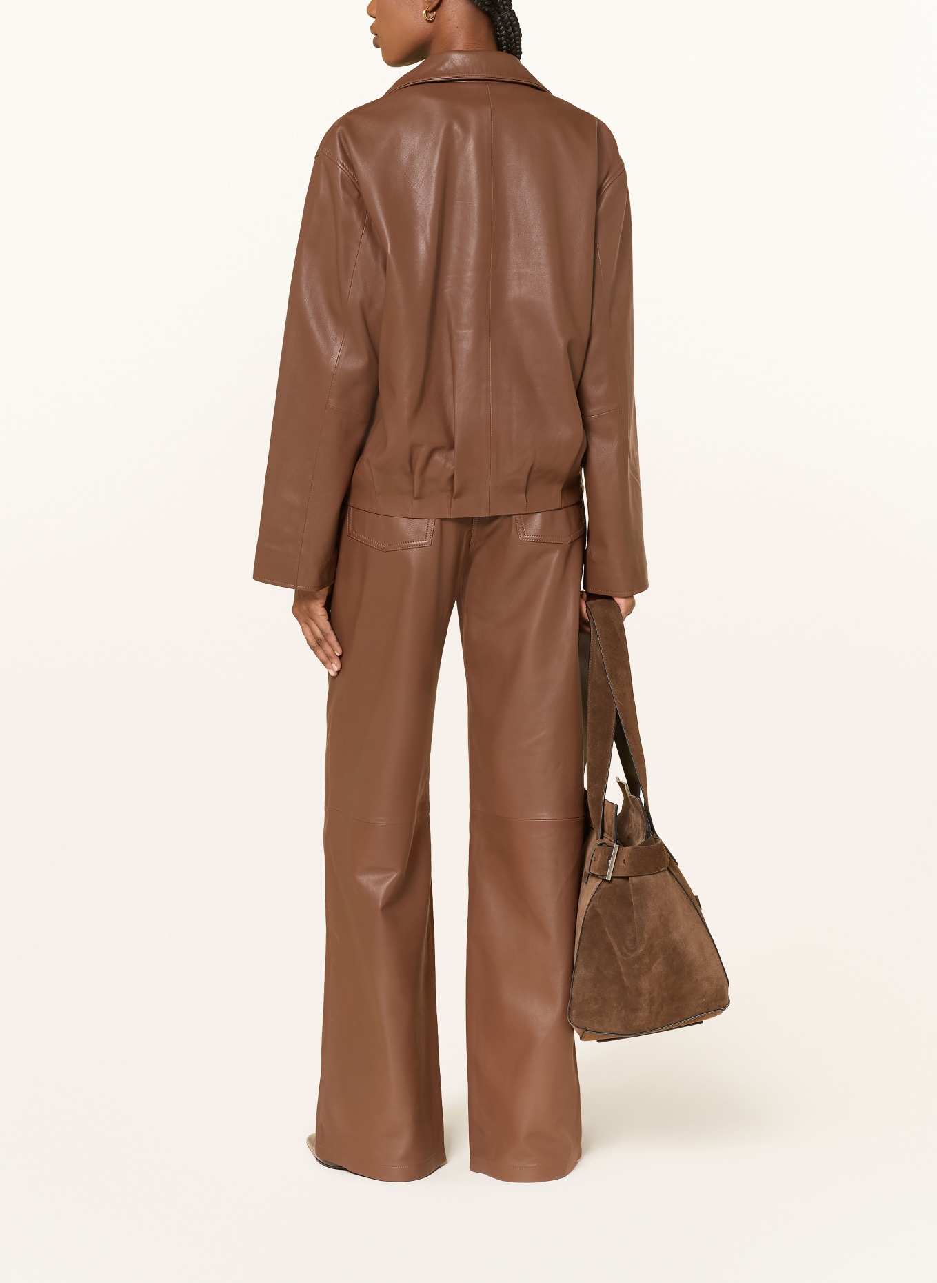 MRS & HUGS Lederhose: BRAUN