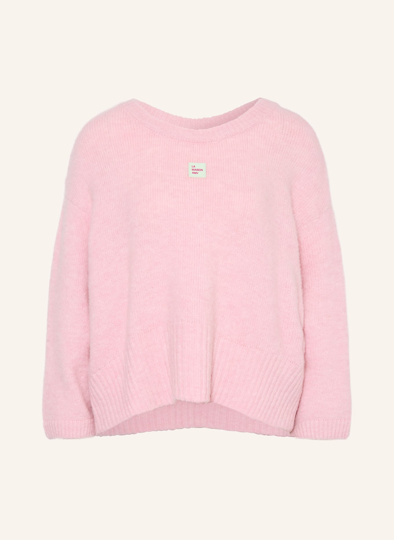 American Vintage Sweter EAST z alpaką: JASNORÓŻOWY