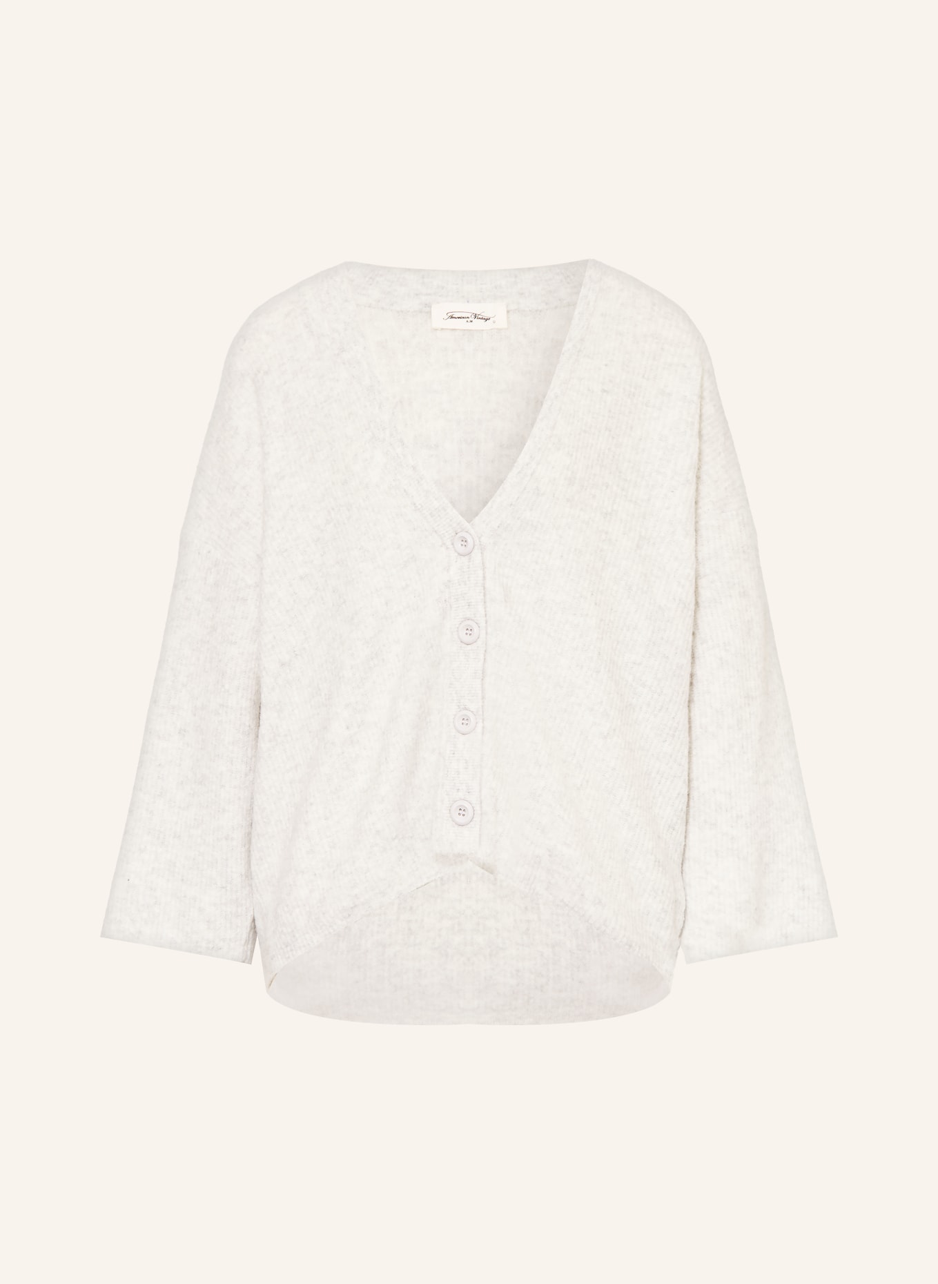 American Vintage Sweter DAMSVILLE z rękawami 3/4: JASNOCZARY