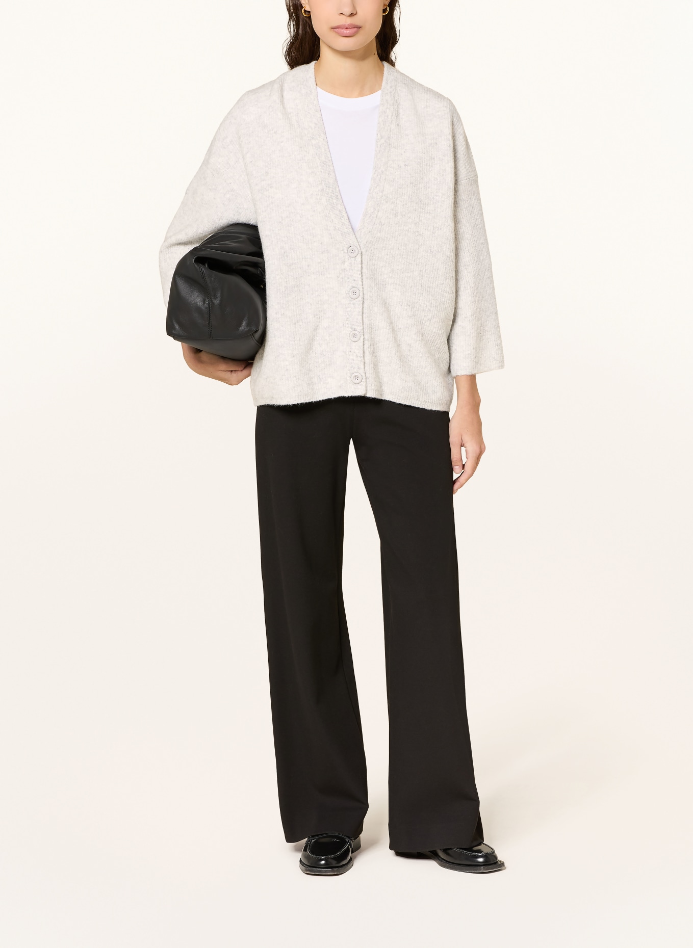 American Vintage Sweter DAMSVILLE z rękawami 3/4: JASNOCZARY