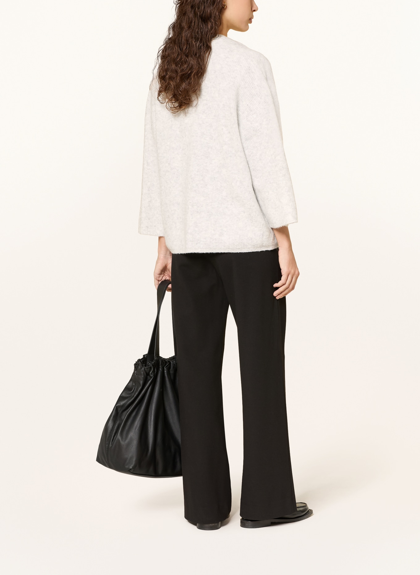 American Vintage Sweter DAMSVILLE z rękawami 3/4: JASNOCZARY