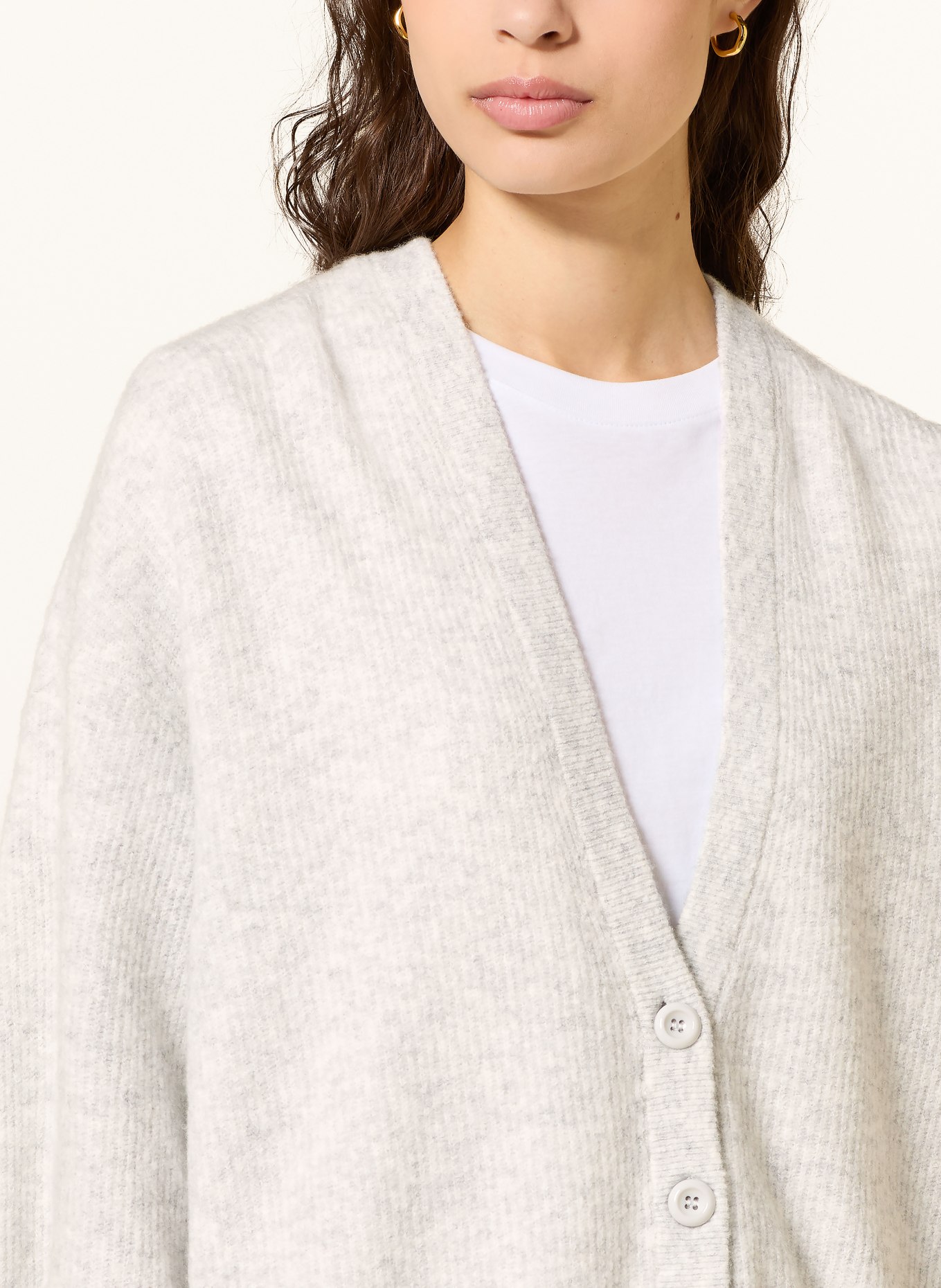 American Vintage Sweter DAMSVILLE z rękawami 3/4: JASNOCZARY