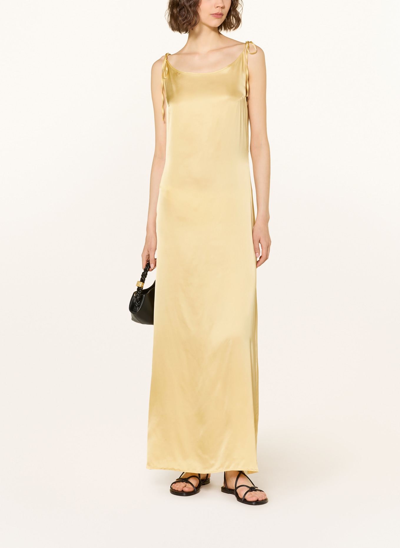 SAMSØE  SAMSØE Robe en satin SASINGA: JAUNE CLAIR