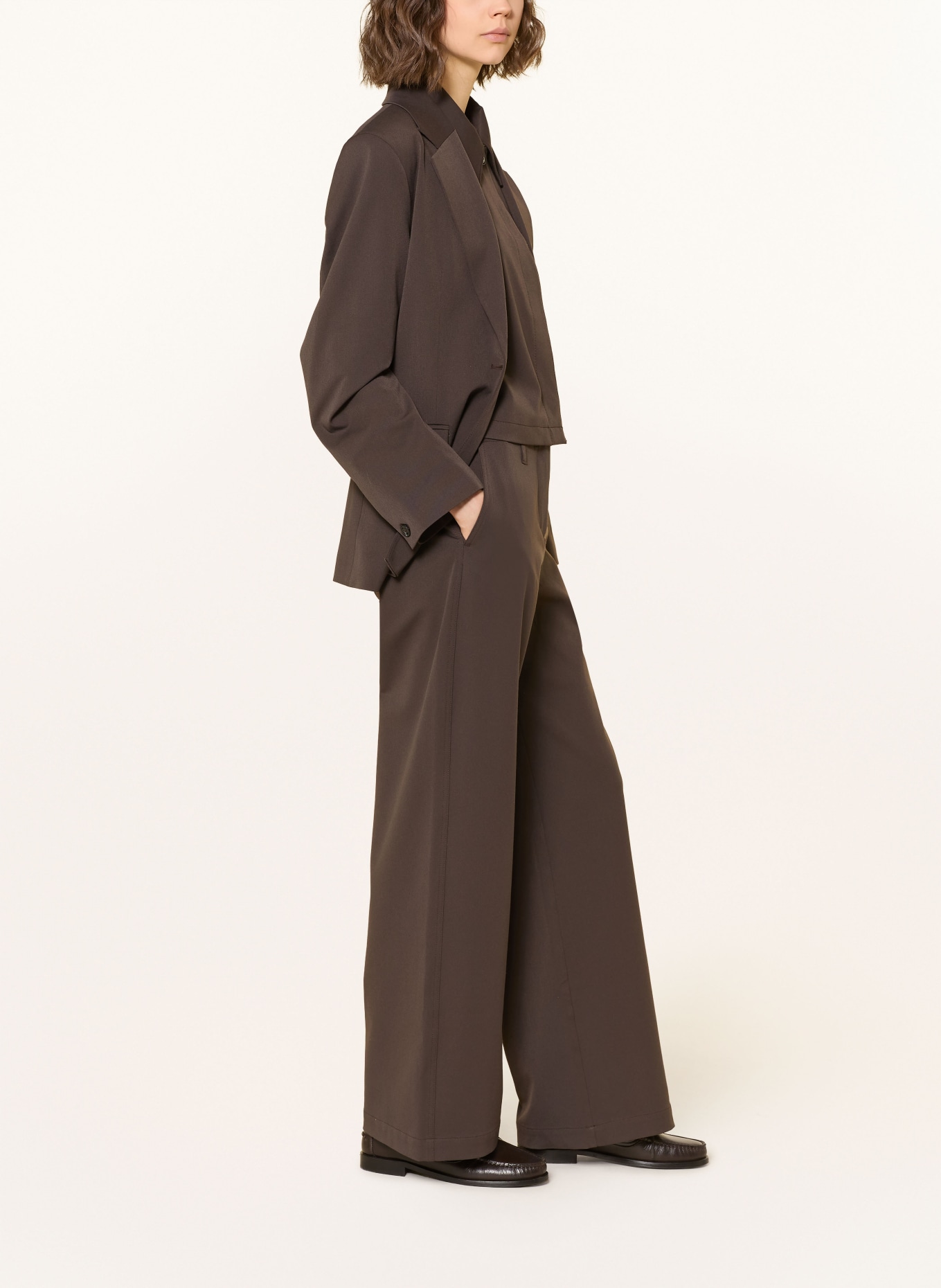 SAMSØE SAMSØE Broek SAHEAVEN: MARRON FONCÉ