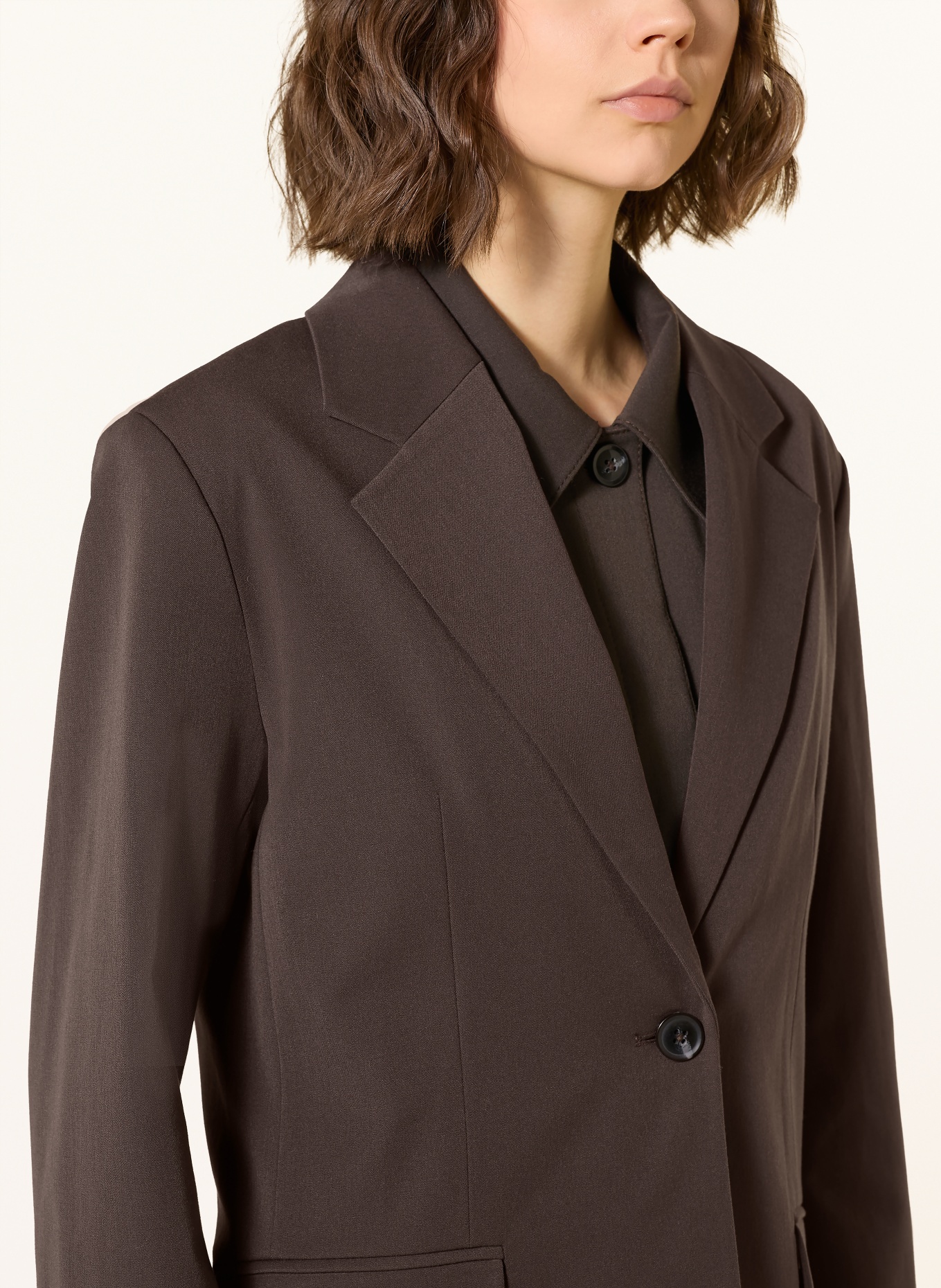 SAMSØE SAMSØE Blazer SAHEAVEN: MARRON FONCÉ