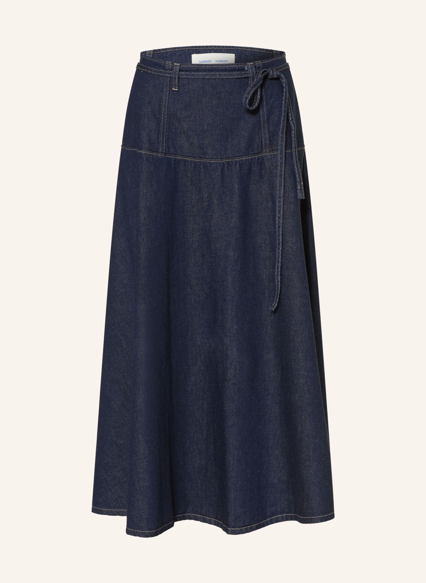 SAMSØE  SAMSØE SATILLY denim skirt: DARK BLUE