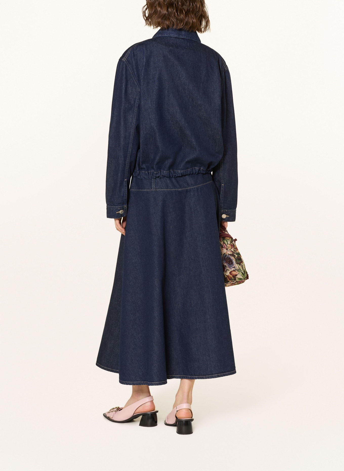SAMSØE  SAMSØE SATILLY denim skirt: DARK BLUE