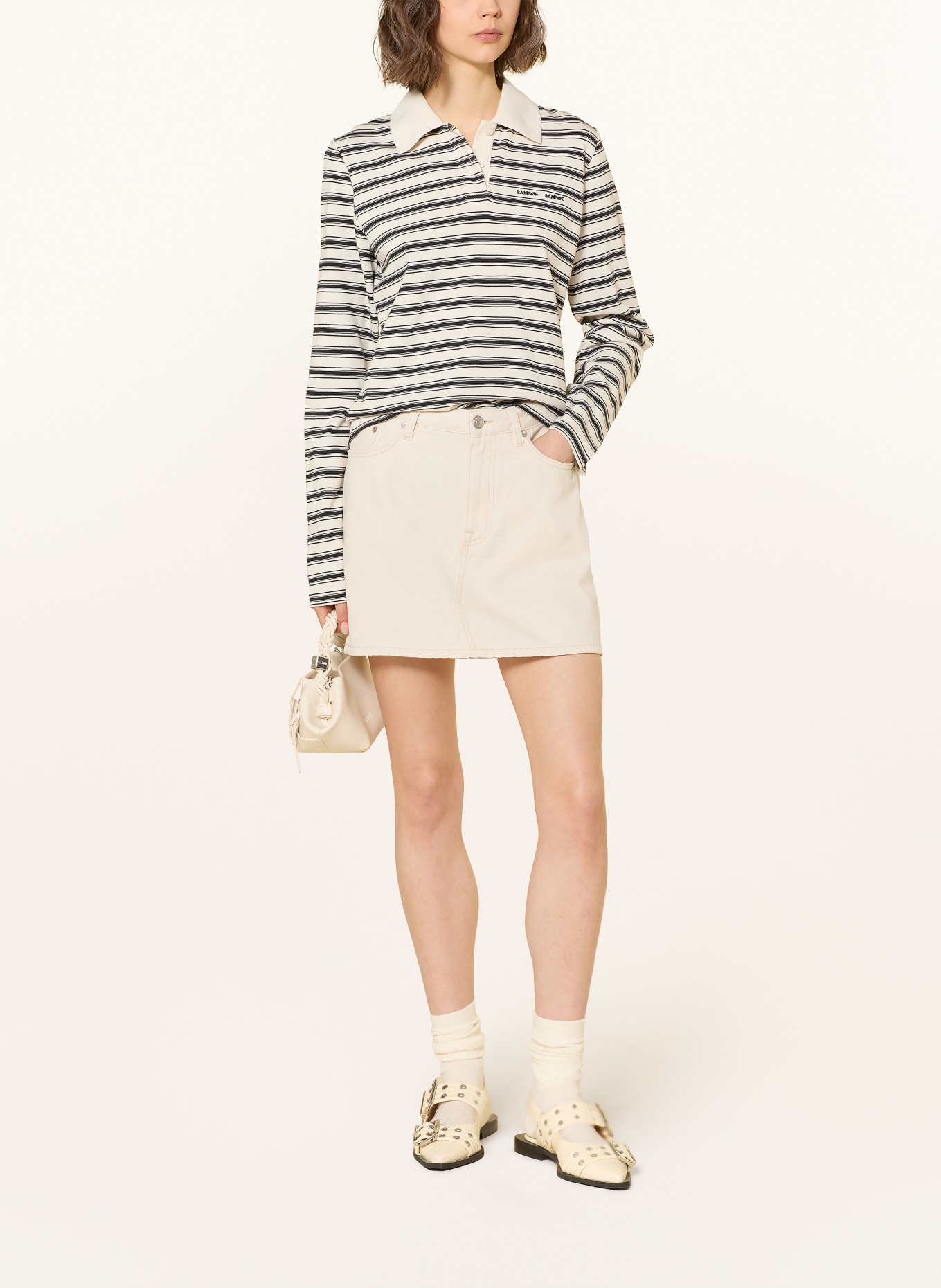 SAMSØE  SAMSØE Jeansrock SASHELLY: ECRU