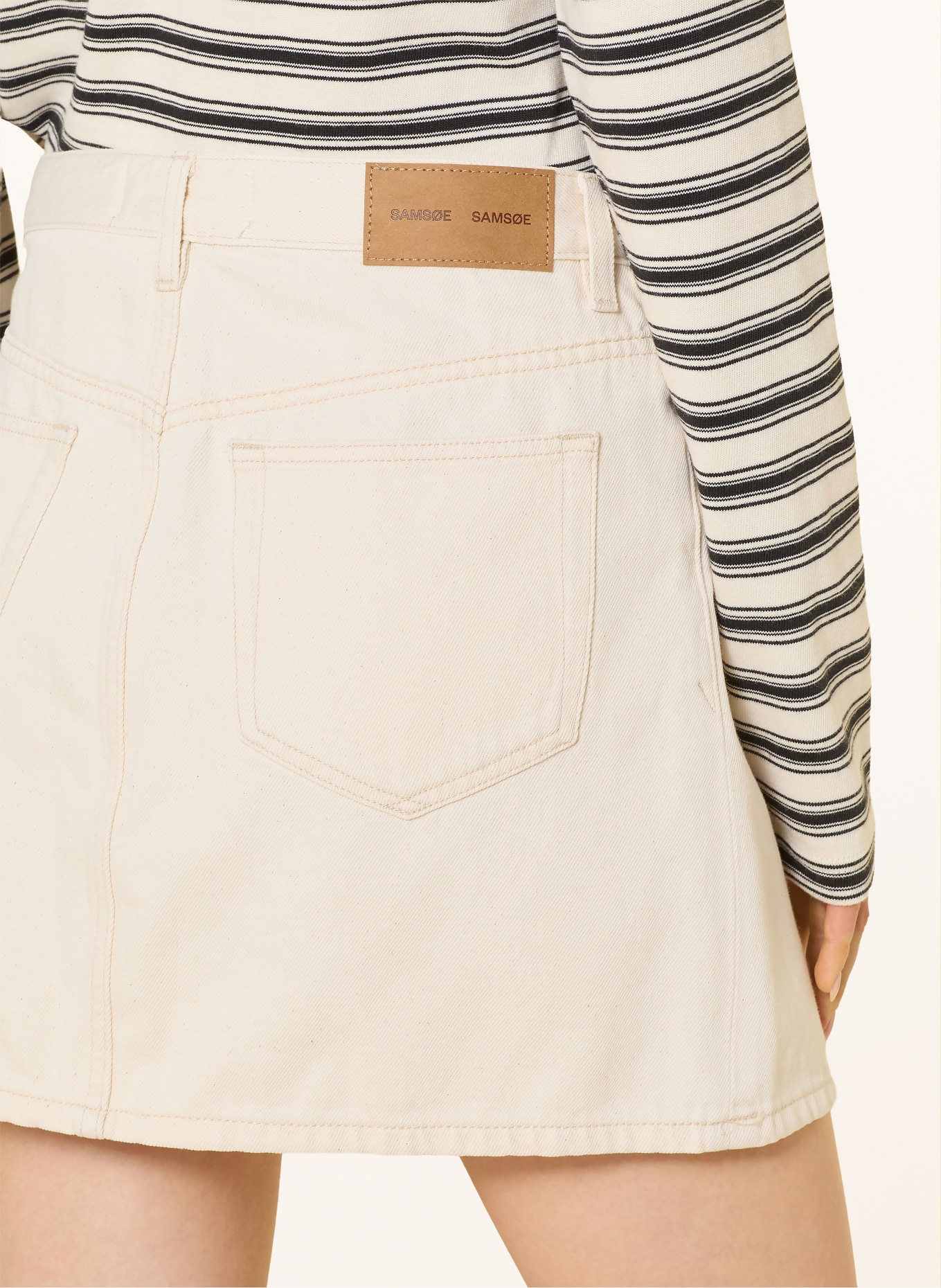 SAMSØE  SAMSØE Jeansrock SASHELLY: ECRU