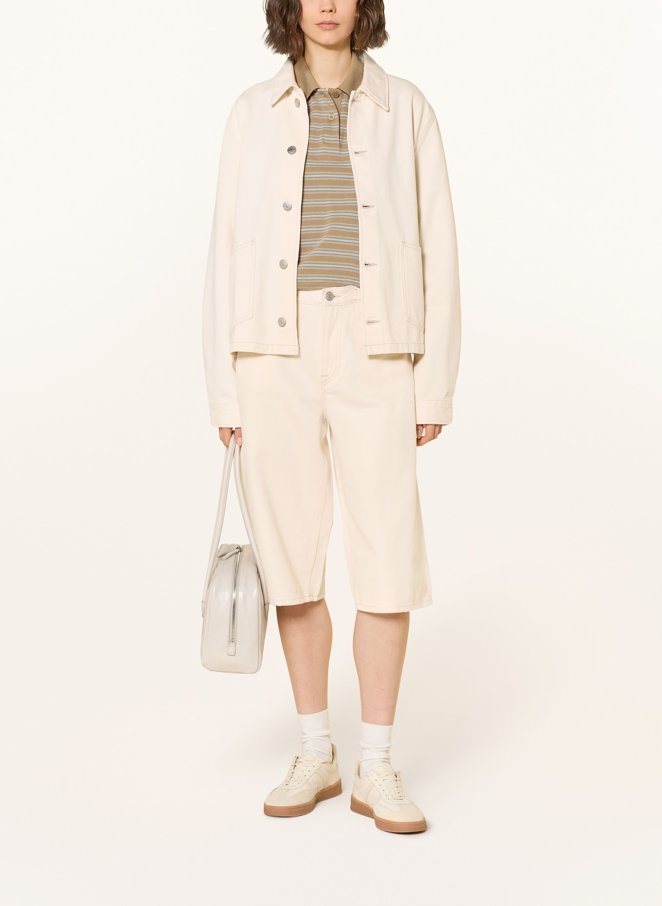 SAMSØE  SAMSØE SAVEYRA denim jacket: CLR002677 Soft natural