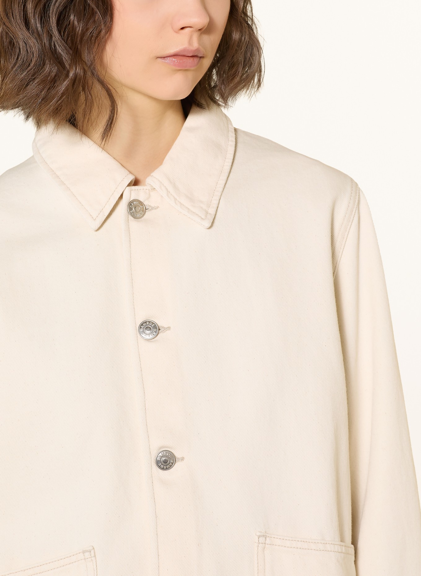 SAMSØE  SAMSØE SAVEYRA denim jacket: CLR002677 Soft natural