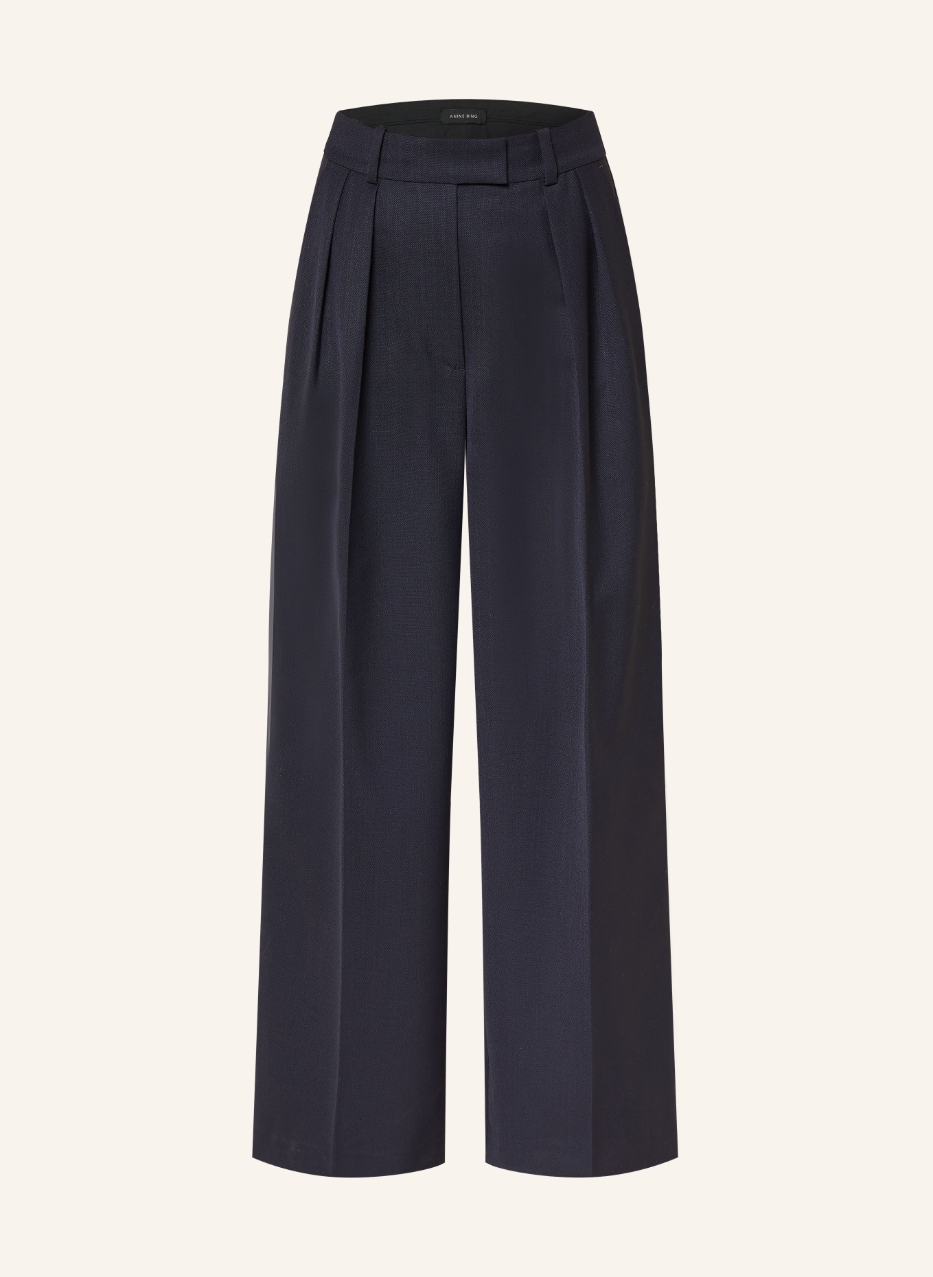 ANINE BING Kalhoty Marlene LOU: TMAVĚ MODRÁ