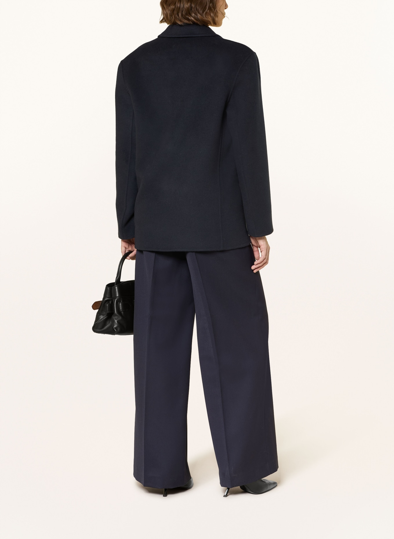 ANINE BING Kalhoty Marlene LOU: TMAVĚ MODRÁ