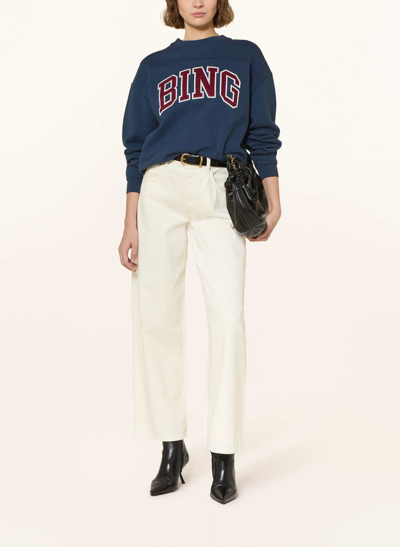 ANINE BING Sweatshirt TRENTON: DUNKELBLAU