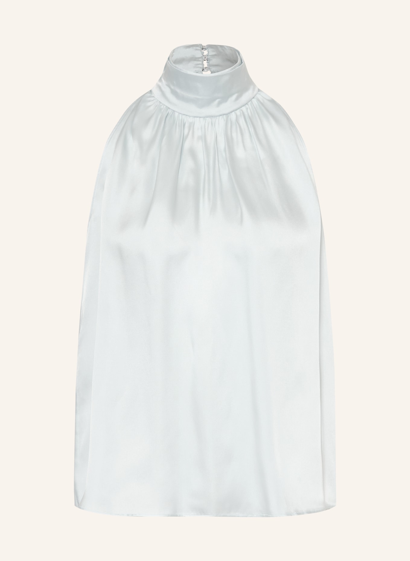 ANINE BING Top MARIE mit Seide: HELLBLAU