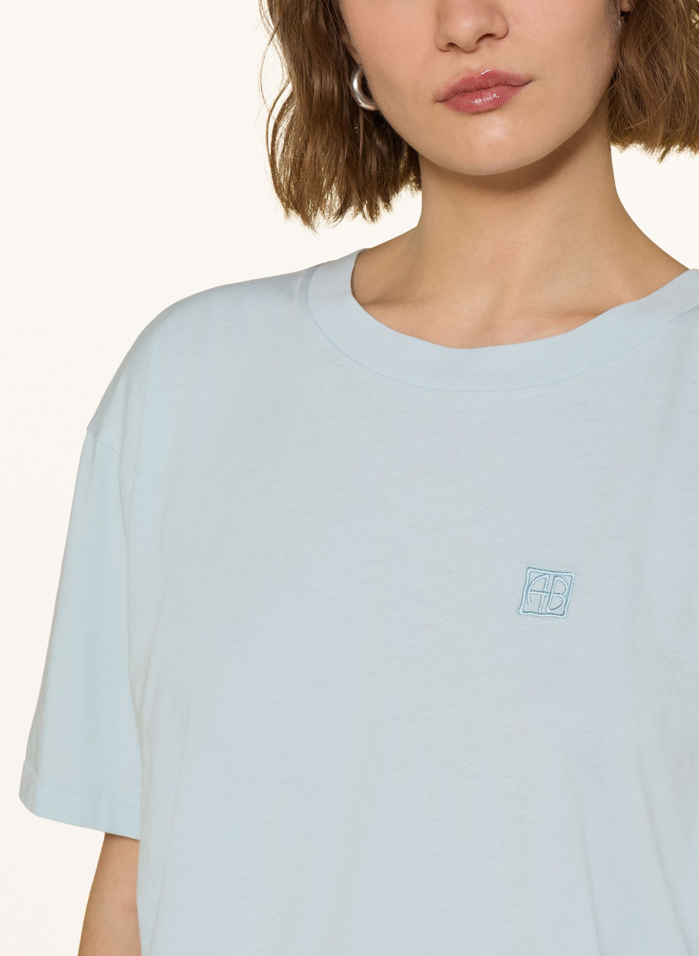 ANINE BING T-Shirt JOHNNY: HELLBLAU