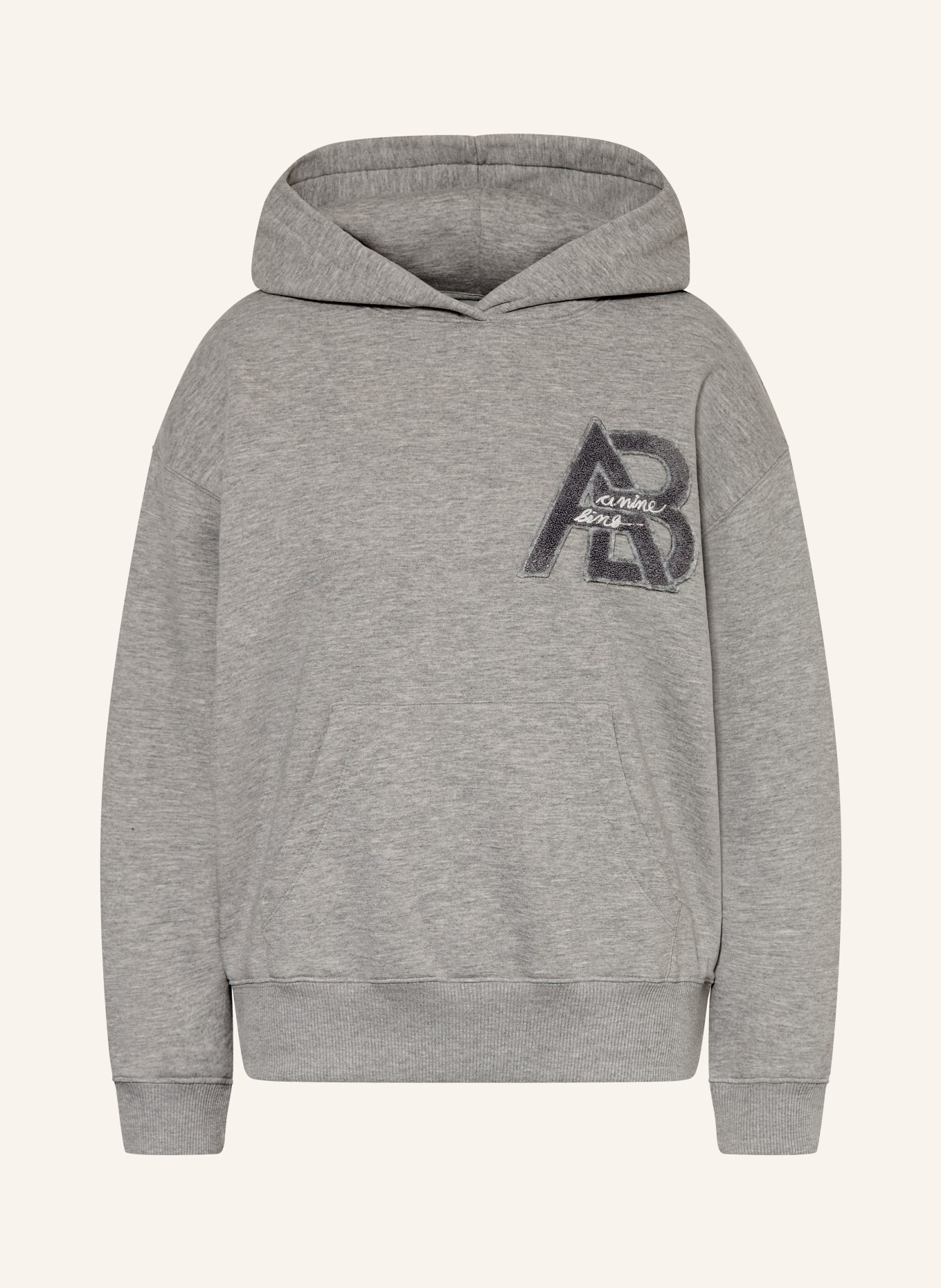 ANINE BING Ovesized-Hoodie JACI: HELLGRAU