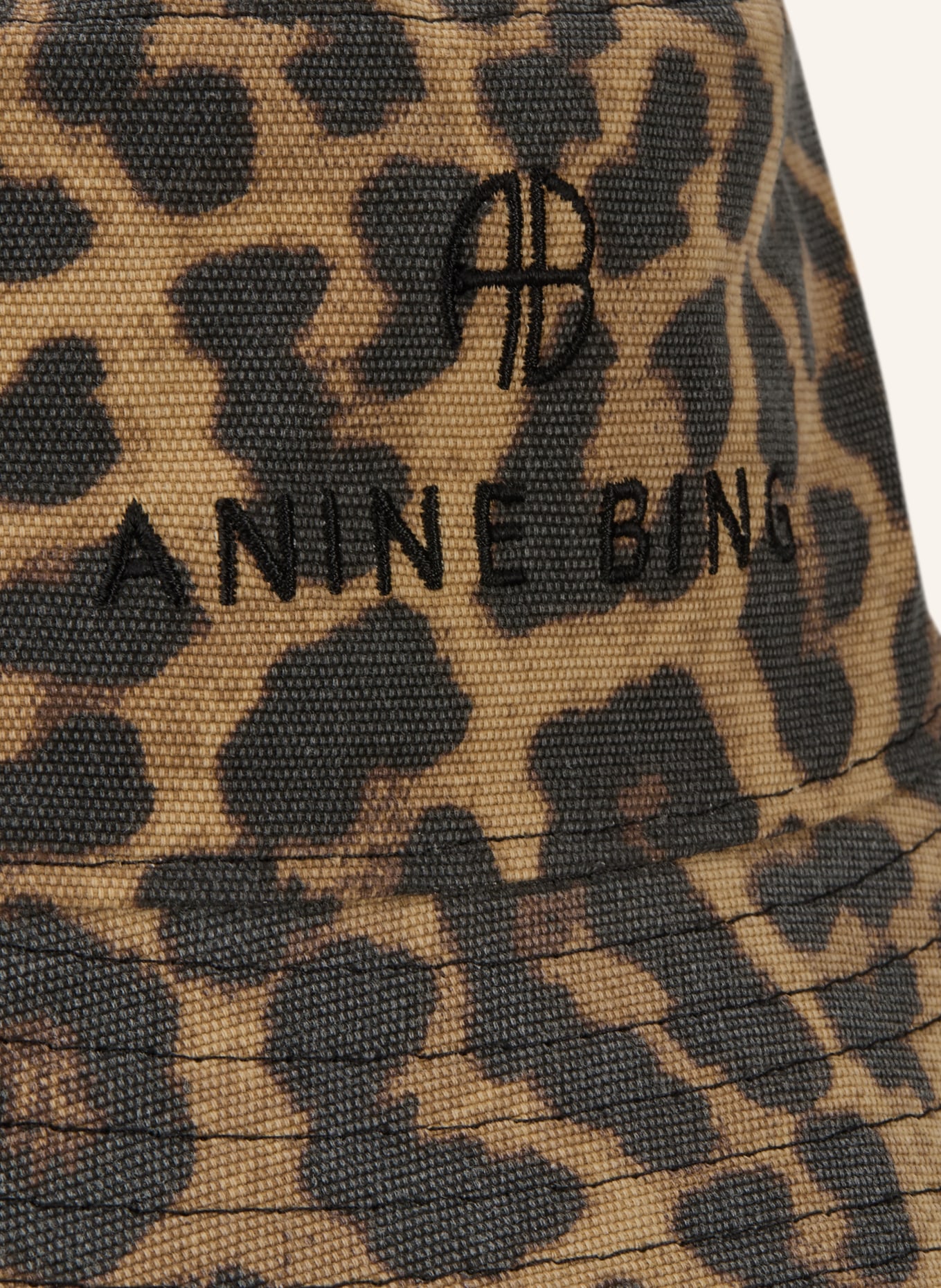 ANINE BING Bucket Hat NICKS: CAMEL / SCHWARZ