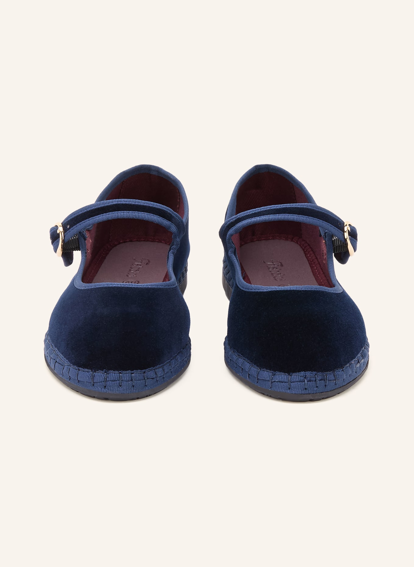 FLABELUS Baleríny Mary Jane MOLLY: TMAVĚ MODRÁ