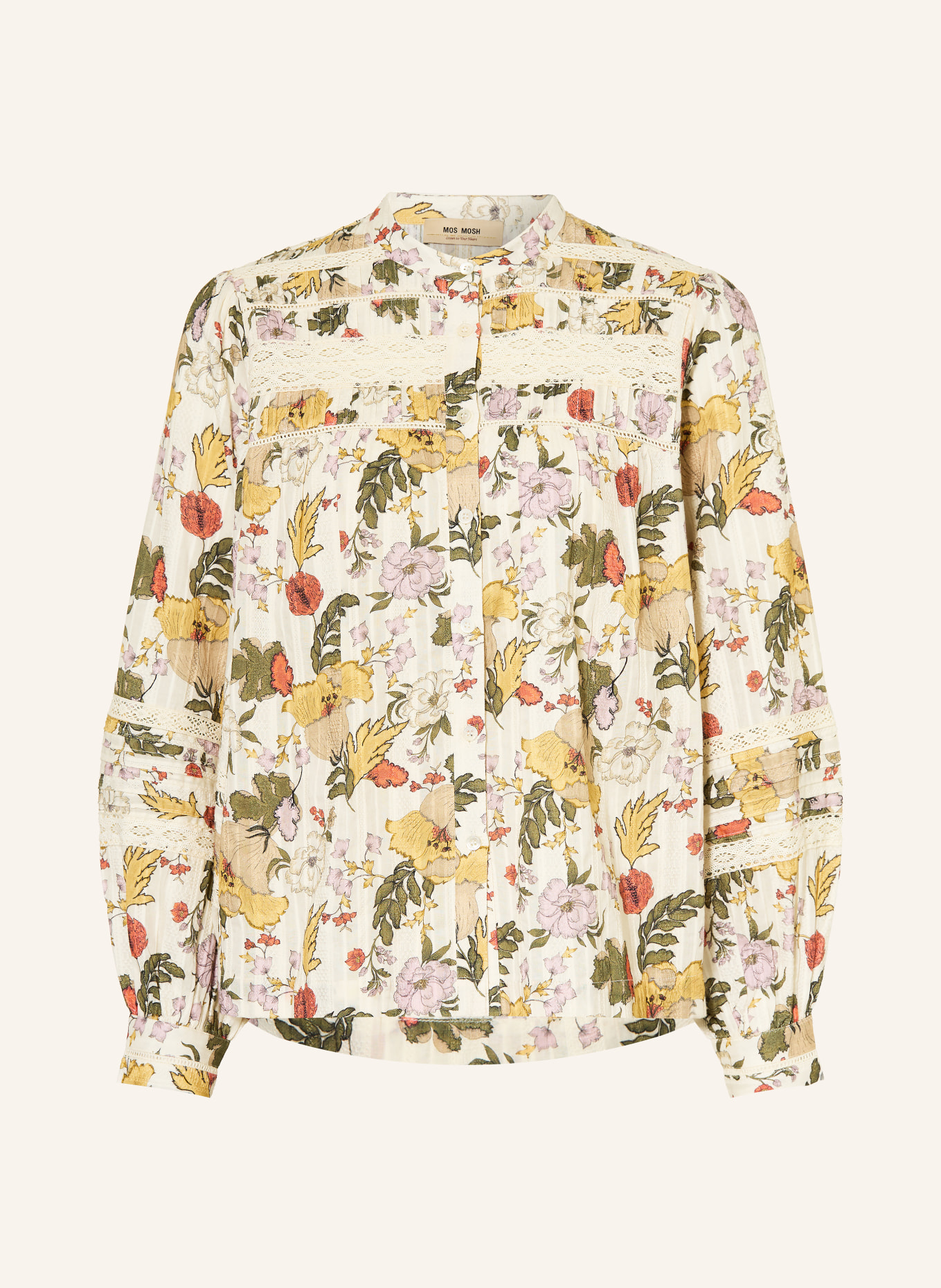 MOS MOSH Bluzka MMBELL: KREMOWY / CZERWONY / ZIELONY