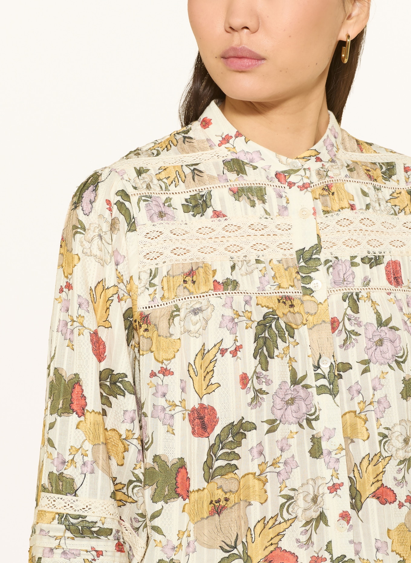 MOS MOSH Bluzka MMBELL: KREMOWY / CZERWONY / ZIELONY