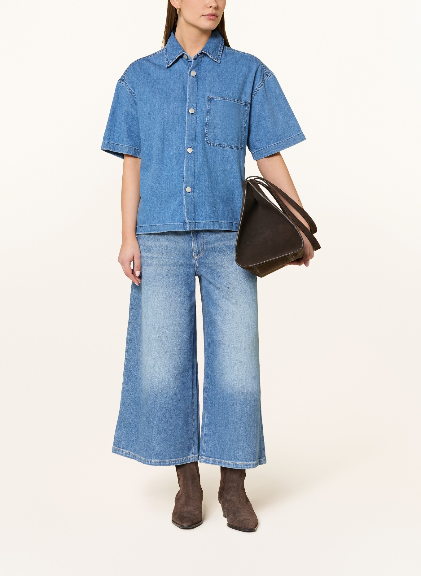 MOS MOSH Jeans culottes MMCULOTTE ZACK: 401 BLUE