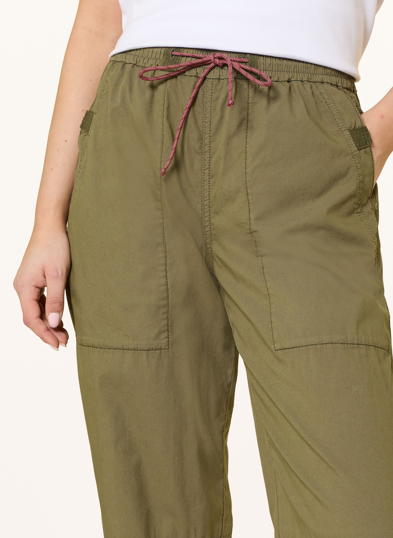 MOS MOSH Nákladní kalhoty MMFRANKA: TMAVĚ ZELENÁ