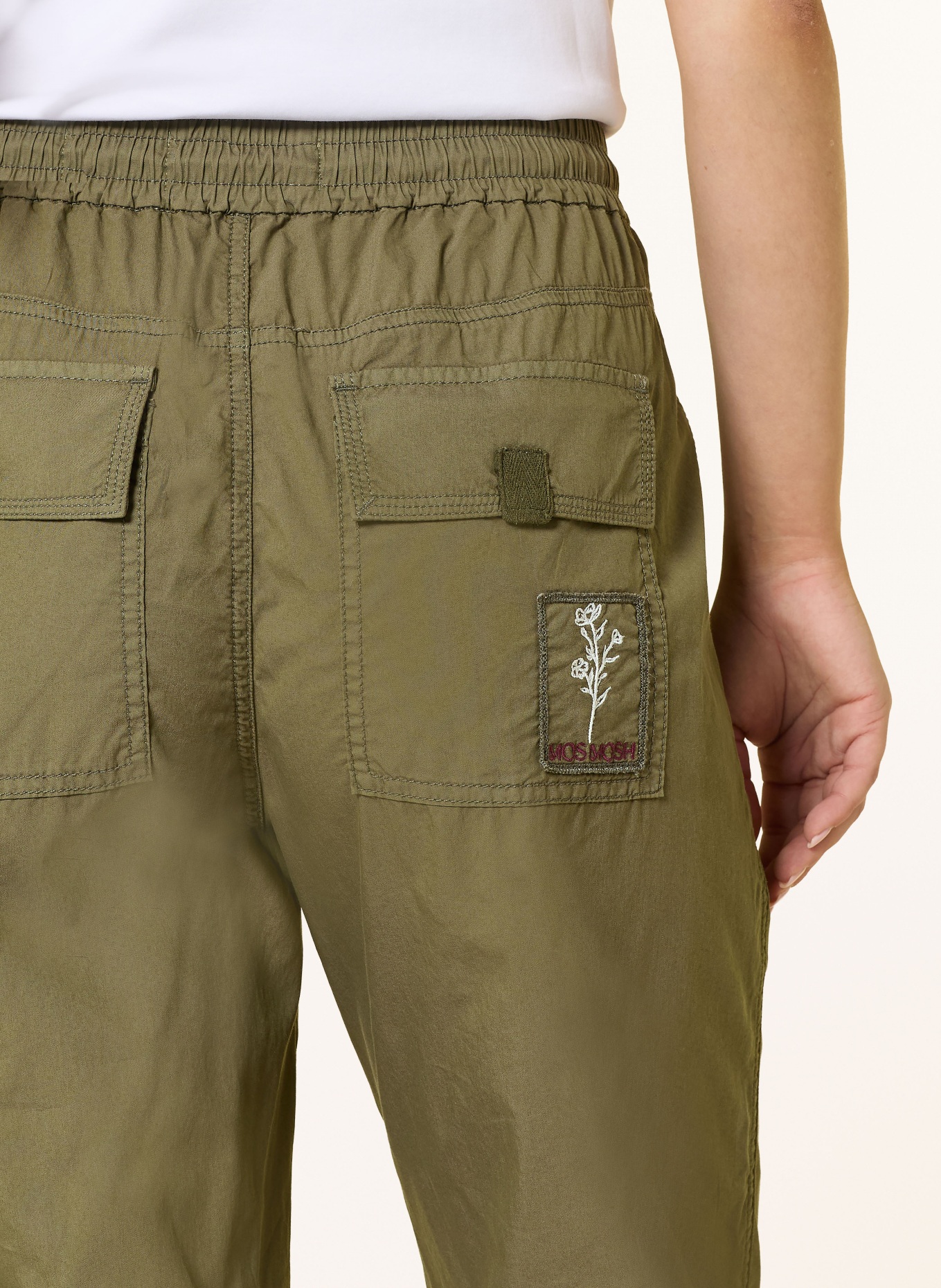 MOS MOSH Nákladní kalhoty MMFRANKA: TMAVĚ ZELENÁ