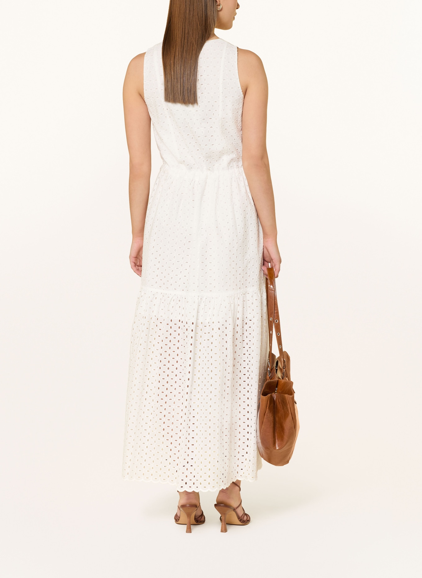 MOS MOSH Kleid MMSABRIA aus Lochspitze: WEISS