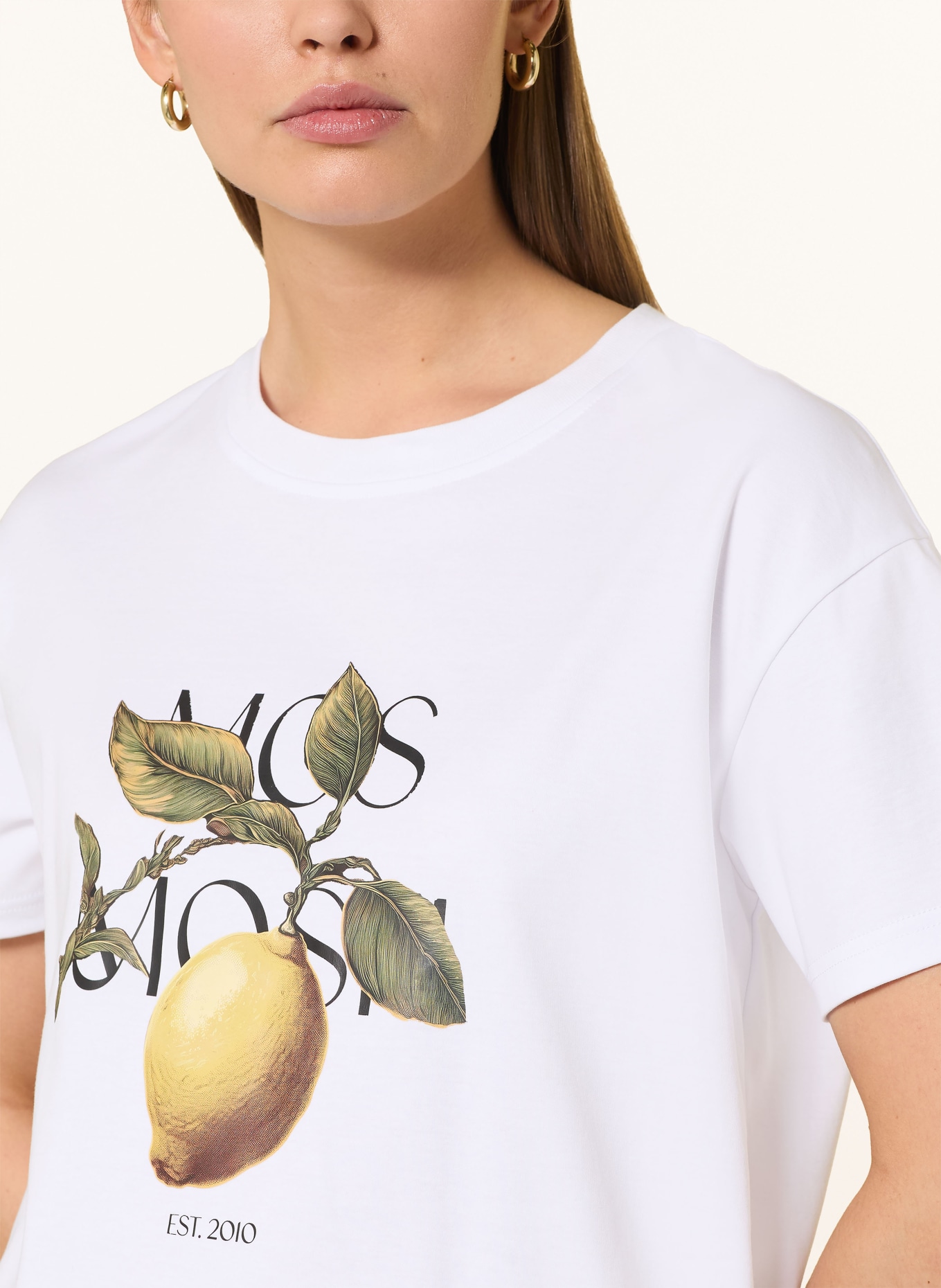 MOS MOSH T-Shirt MMFRUIT: WEISS / GELB / DUNKELGRÜN