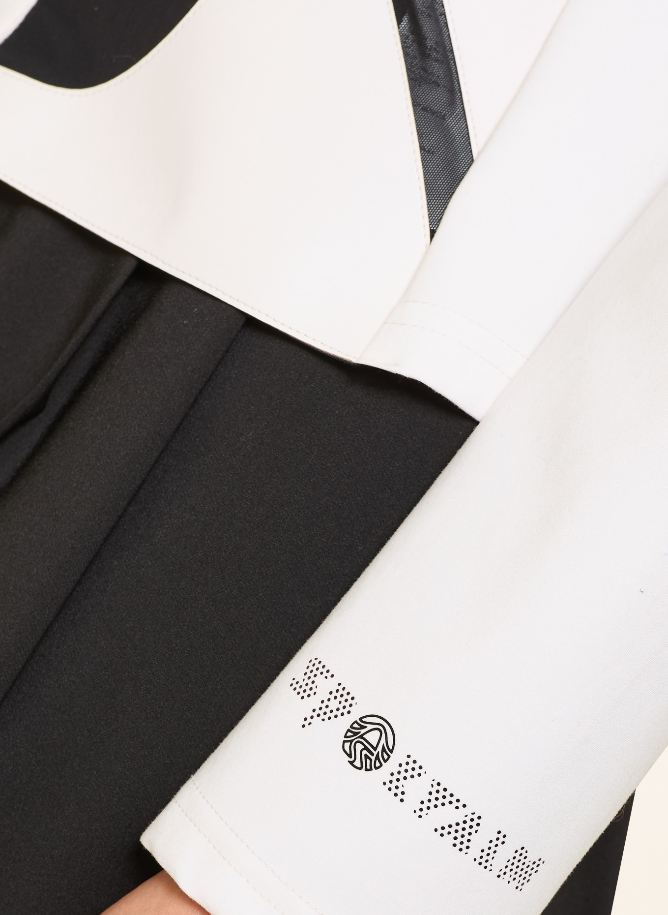 SPORTALM Jacket in a mix of materials: CREAM / BLACK